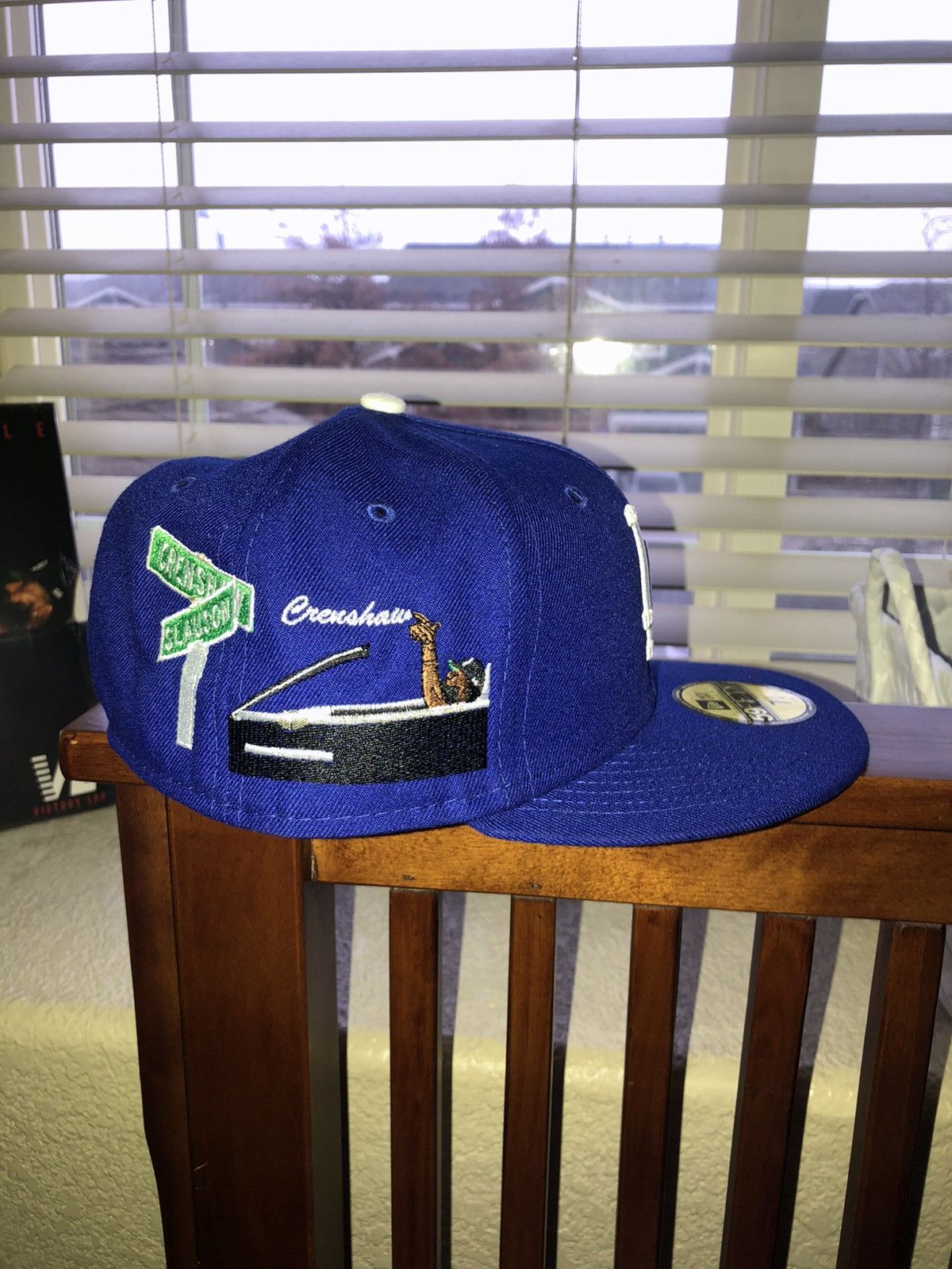 Exclusive Mint Los angeles dodgers New era 59FIFTY Fitted, Nipsey Hussle  Logo patch, Pink Brim. –
