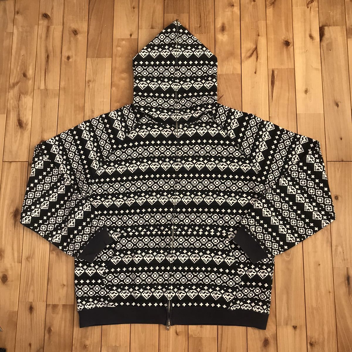 Bape BAPE Diamond pattern full zip hoodie Size US XL / EU 56 / 4 - 1 Thumbnail