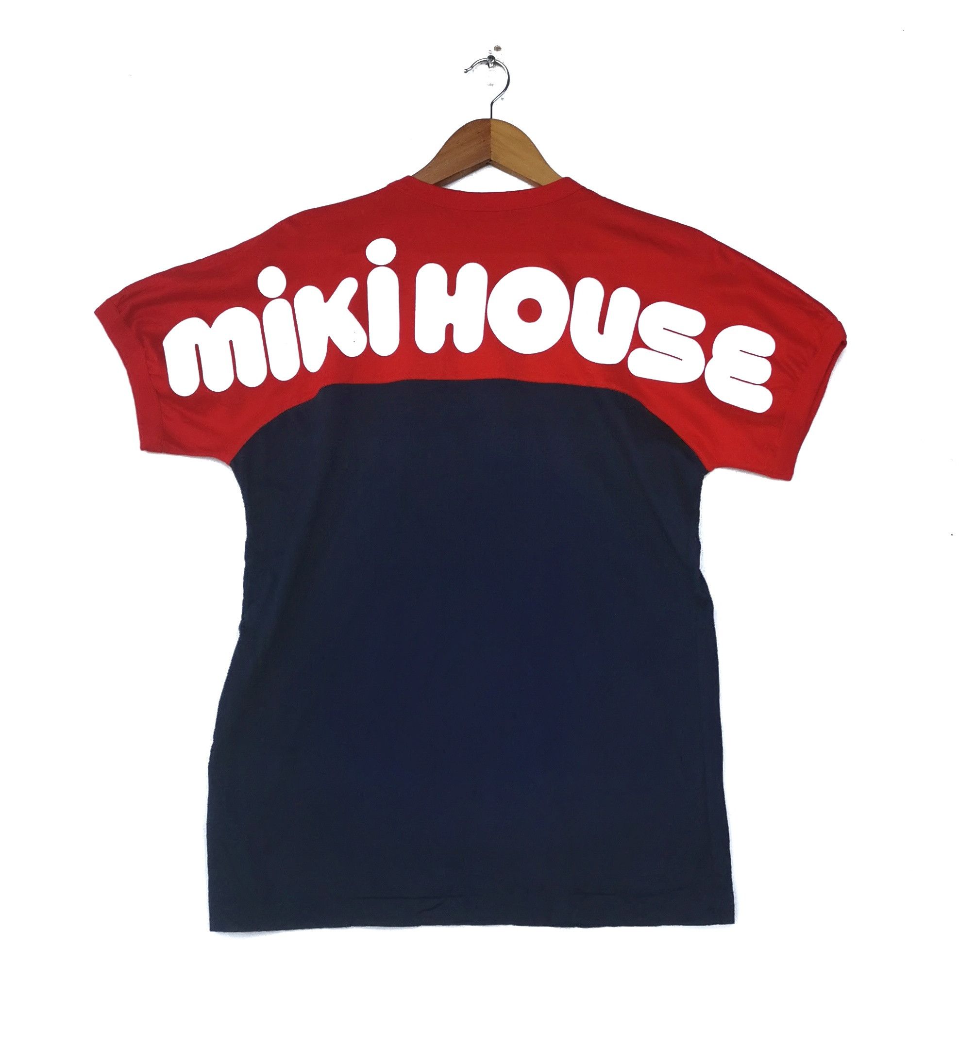 HARD TO FIND!! Vintage Miki House Big Logo Shirt, image size:1975x2157