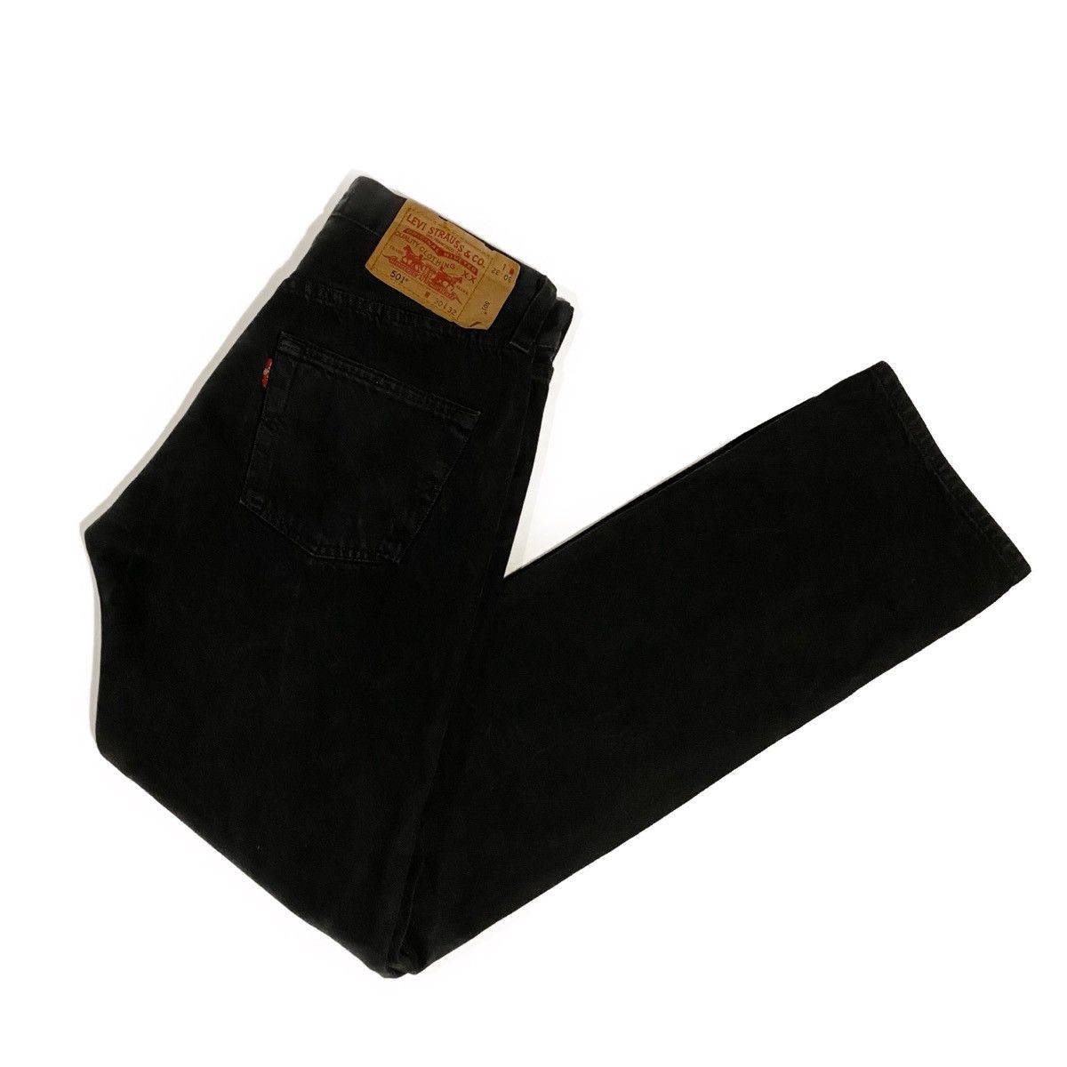 Levi's × Levi's Vintage Clothing × Vintage 90s Vintage Levi’s 501 Black Denim Jeans W30 L32 Size US 30 / EU 46 - 4 Thumbnail