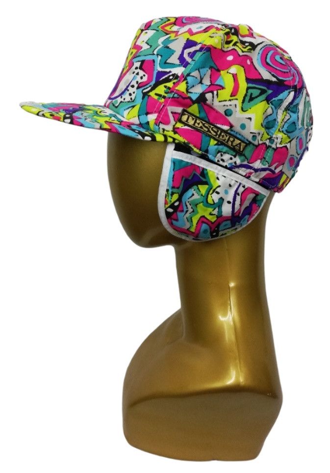 Japanese Brand 🔥Tessera Design Ski Art Multicolor Hat Cap Polyester🔥 Size ONE SIZE - 2 Thumbnail