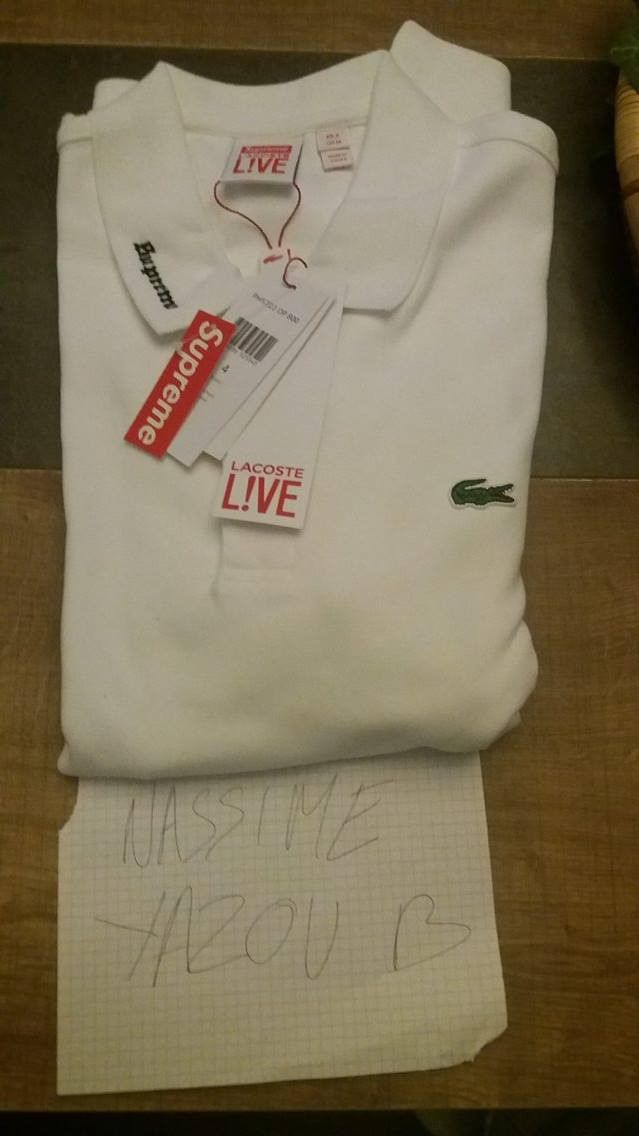Lacoste × Supreme Supreme Lacoste Velour Polo | Grailed