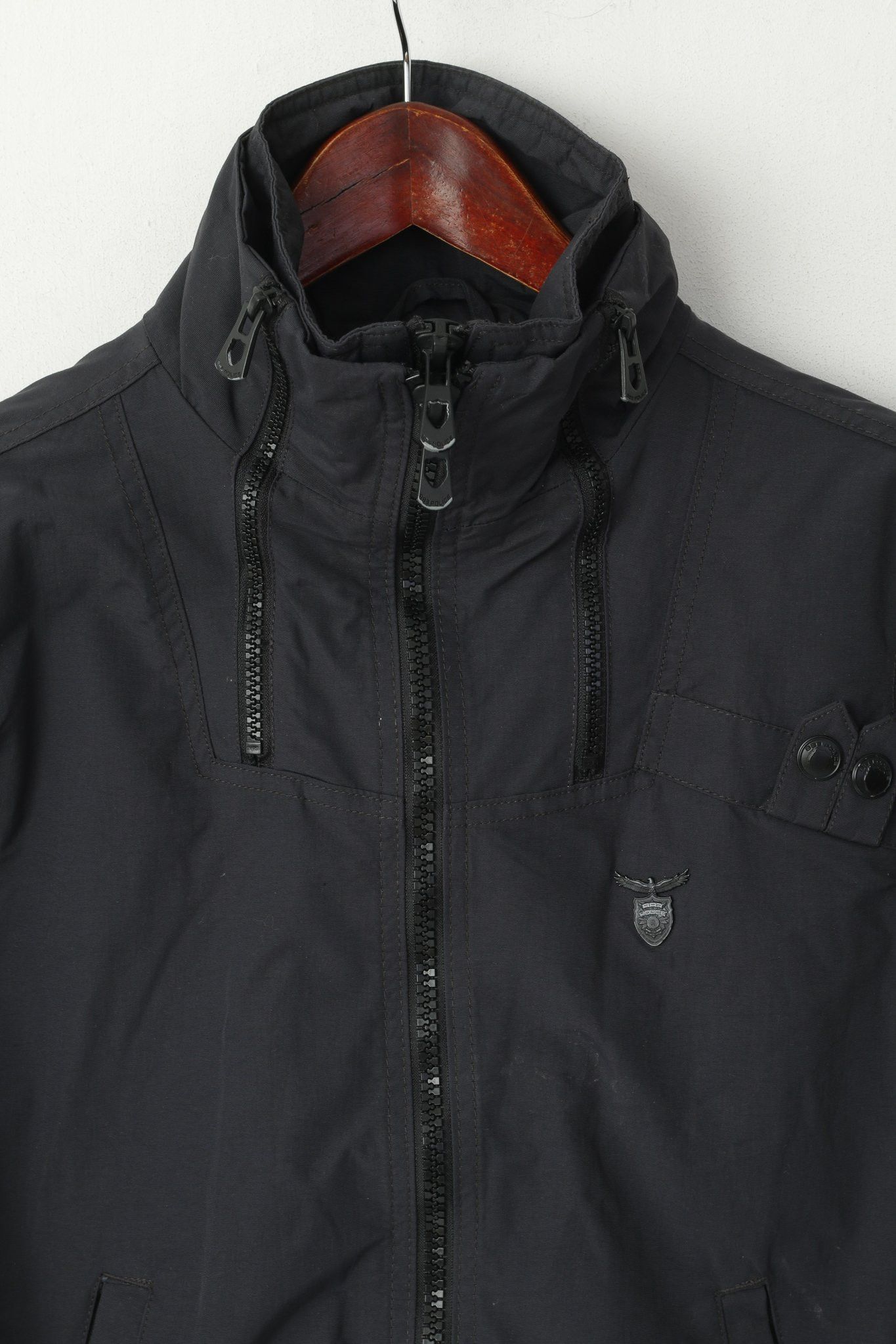 Other Police 883 Men 2 XS Jacket Navy Nylon Waterproof 7752 Size US XS / EU 42 / 0 - 2 Thumbnail