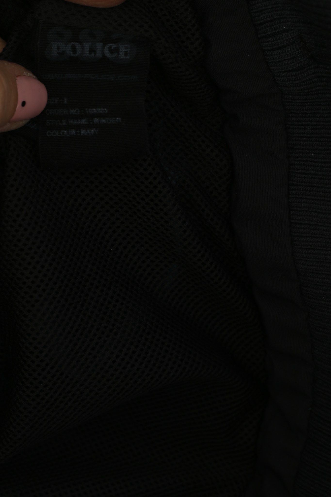 Other Police 883 Men 2 XS Jacket Navy Nylon Waterproof 7752 Size US XS / EU 42 / 0 - 6 Thumbnail