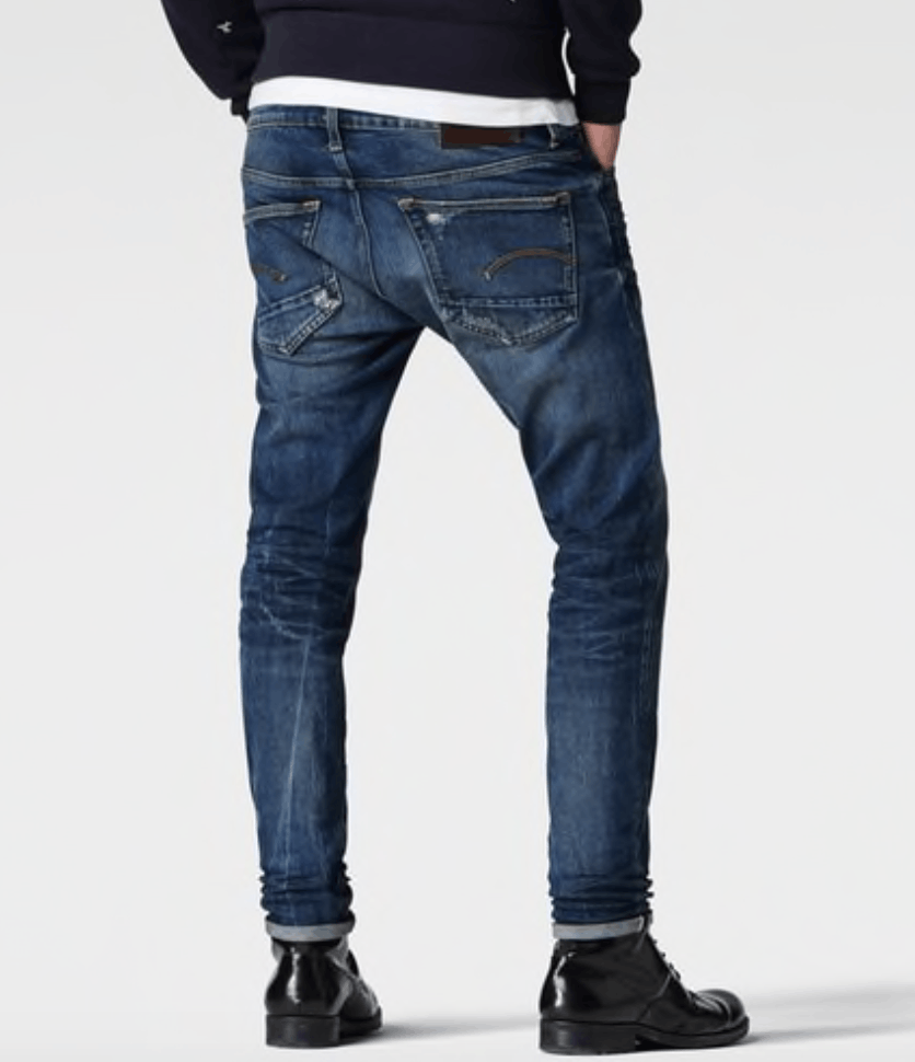 G-Star G-STAR Selvedge 3301 Skinny RL Skew Denim Dark Aged Jeans Size US 29 - 2 Thumbnail