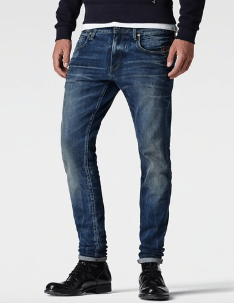 G-Star G-STAR Selvedge 3301 Skinny RL Skew Denim Dark Aged Jeans Size US 29 - 1 Thumbnail