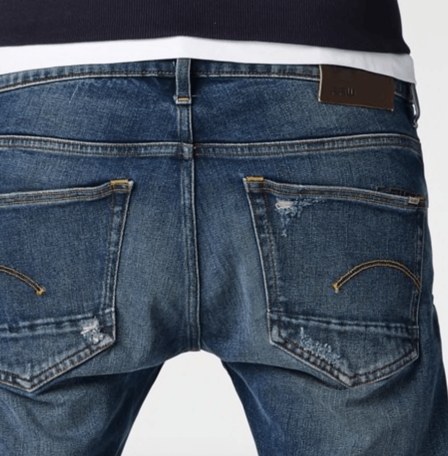 G-Star G-STAR Selvedge 3301 Skinny RL Skew Denim Dark Aged Jeans Size US 29 - 3 Thumbnail