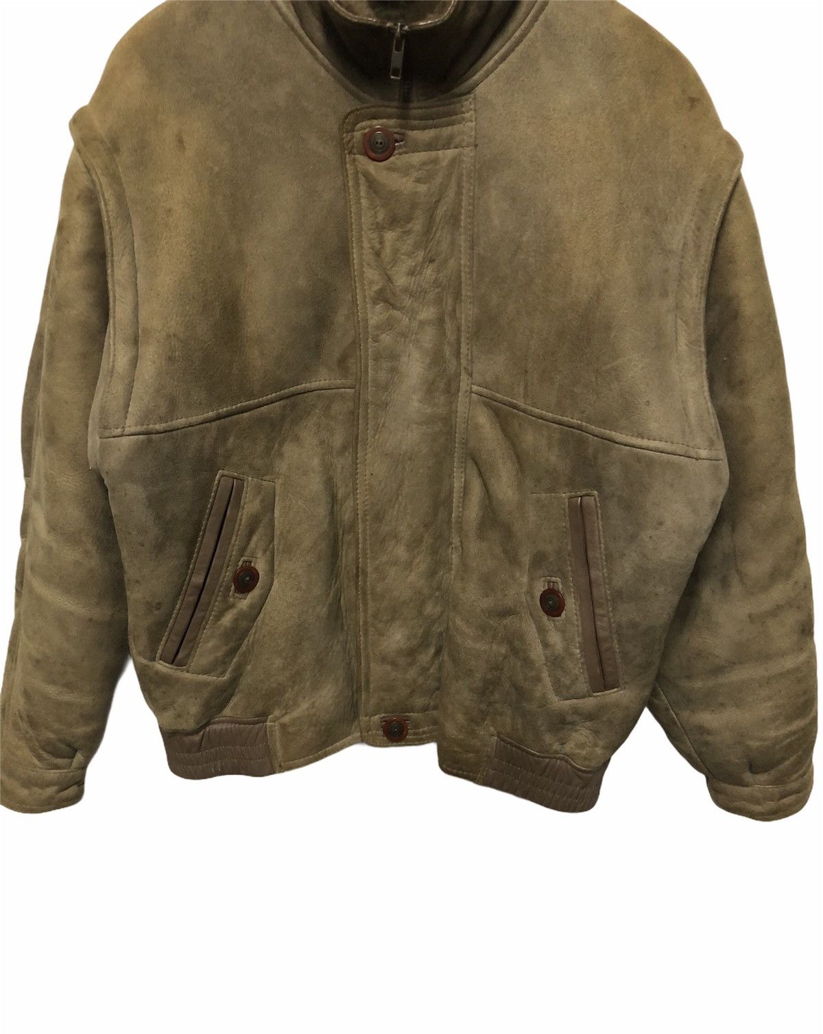 Canterbury of New Zealand ✈️🔥CANTERBURY SHEEPSKIN COAT LEATHER JACKET🔥🛫 Size US L / EU 52-54 / 3 - 6 Thumbnail