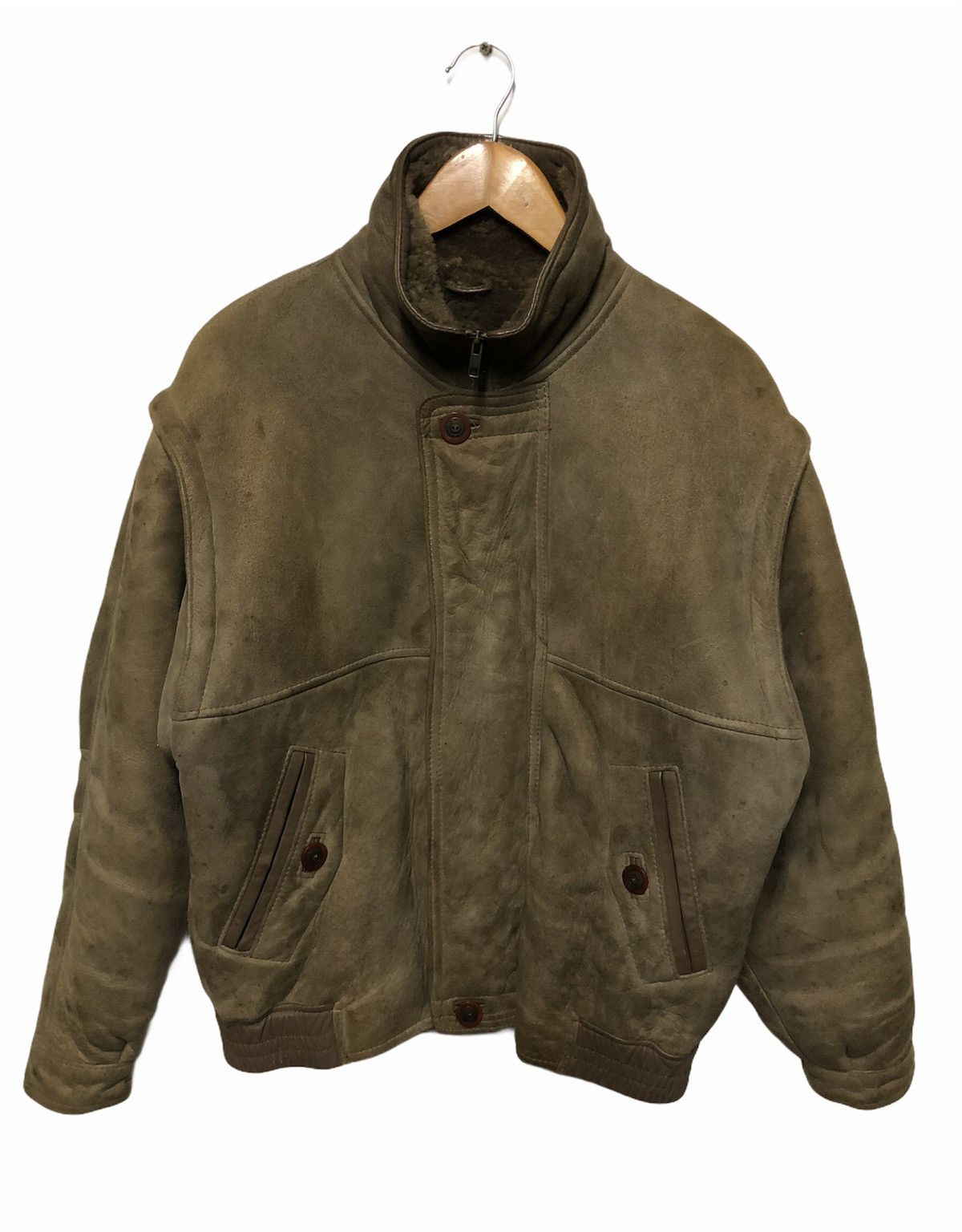 Canterbury of New Zealand ✈️🔥CANTERBURY SHEEPSKIN COAT LEATHER JACKET🔥🛫 Size US L / EU 52-54 / 3 - 5 Thumbnail