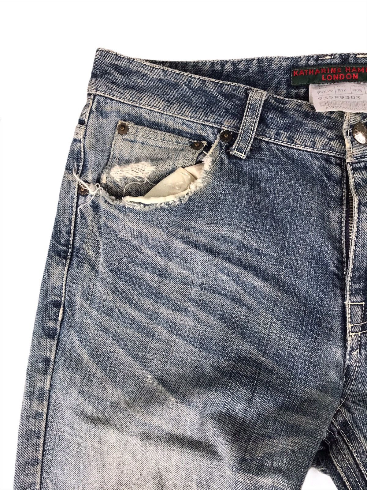 Katharine Hamnett London Head🔥 Katharine Hamnett London Distressed Design Size US 32 / EU 48 - 4 Thumbnail