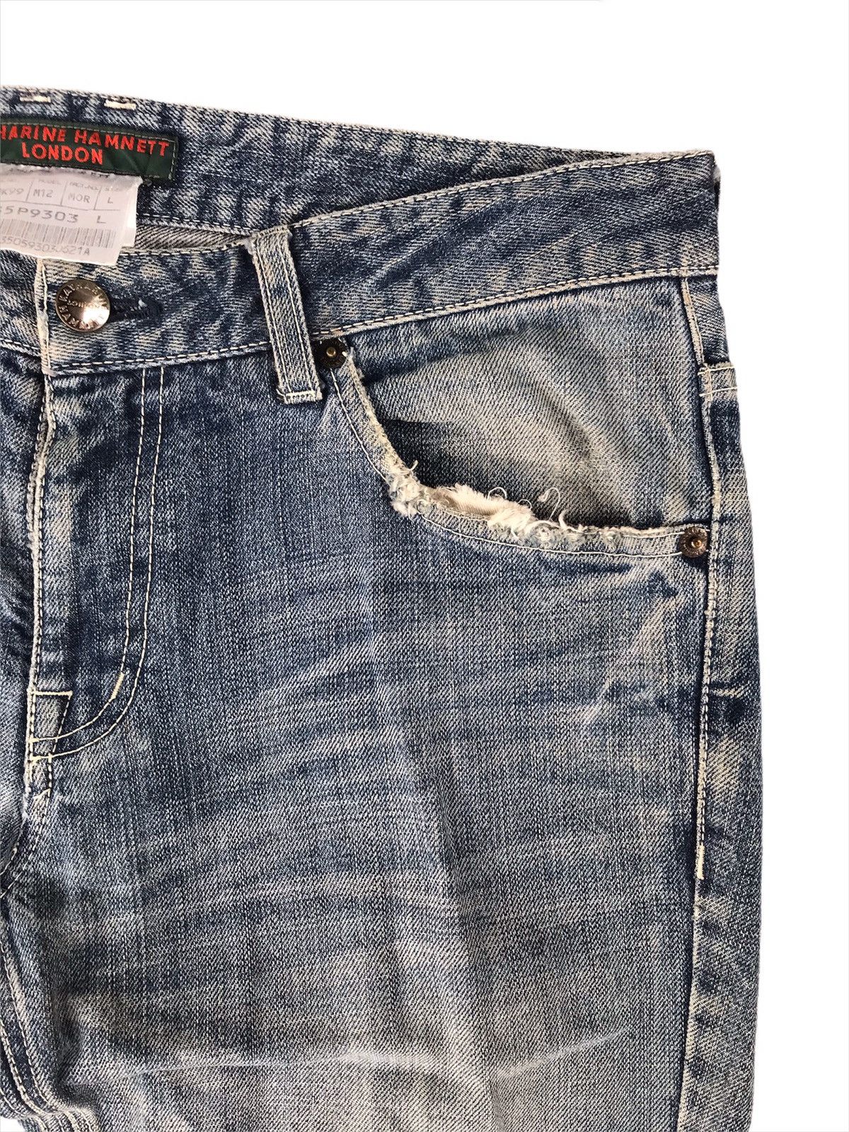 Katharine Hamnett London Head🔥 Katharine Hamnett London Distressed Design Size US 32 / EU 48 - 3 Thumbnail
