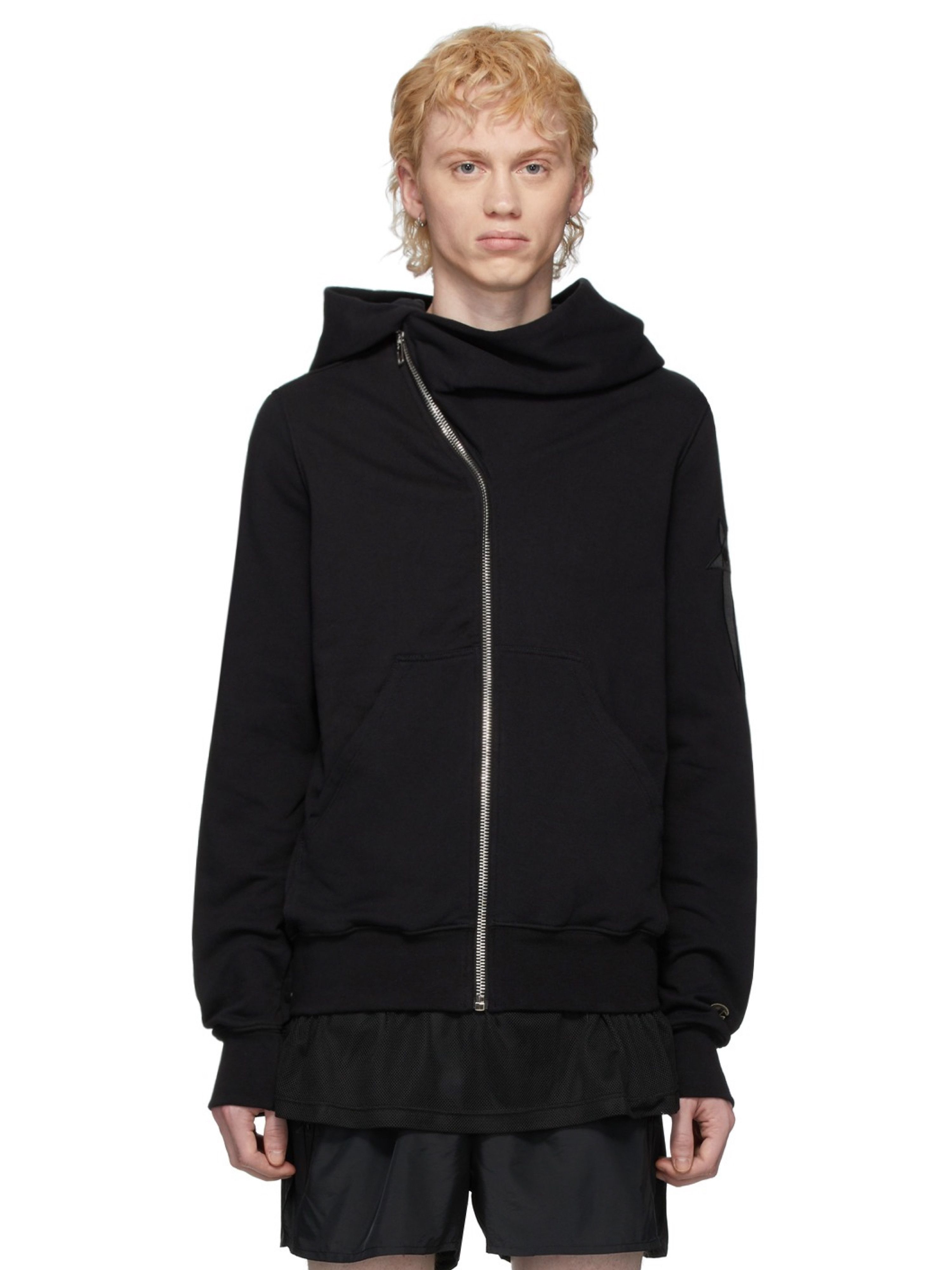 rick owens 15aw zip パーカー hoodie XS Rick Owens リックオウエンス パーカー ZIPPED HOODIE LONG