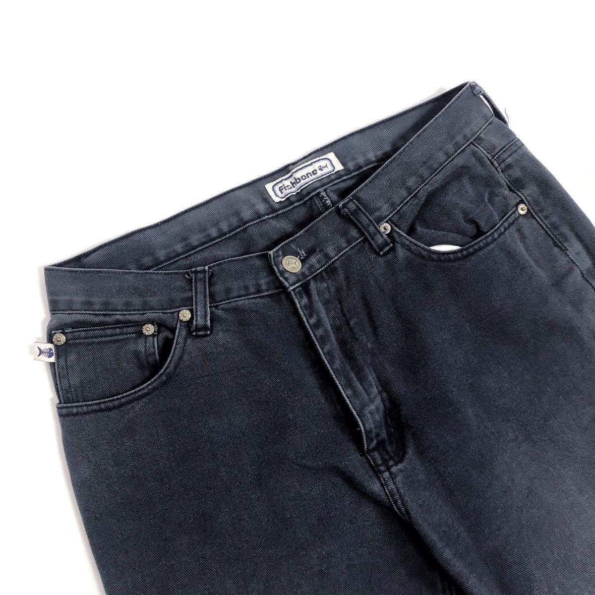 Seditionaries × Vintage Fishbone Bell Bottom Denim Pants Size US 32 / EU 48 - 3 Thumbnail