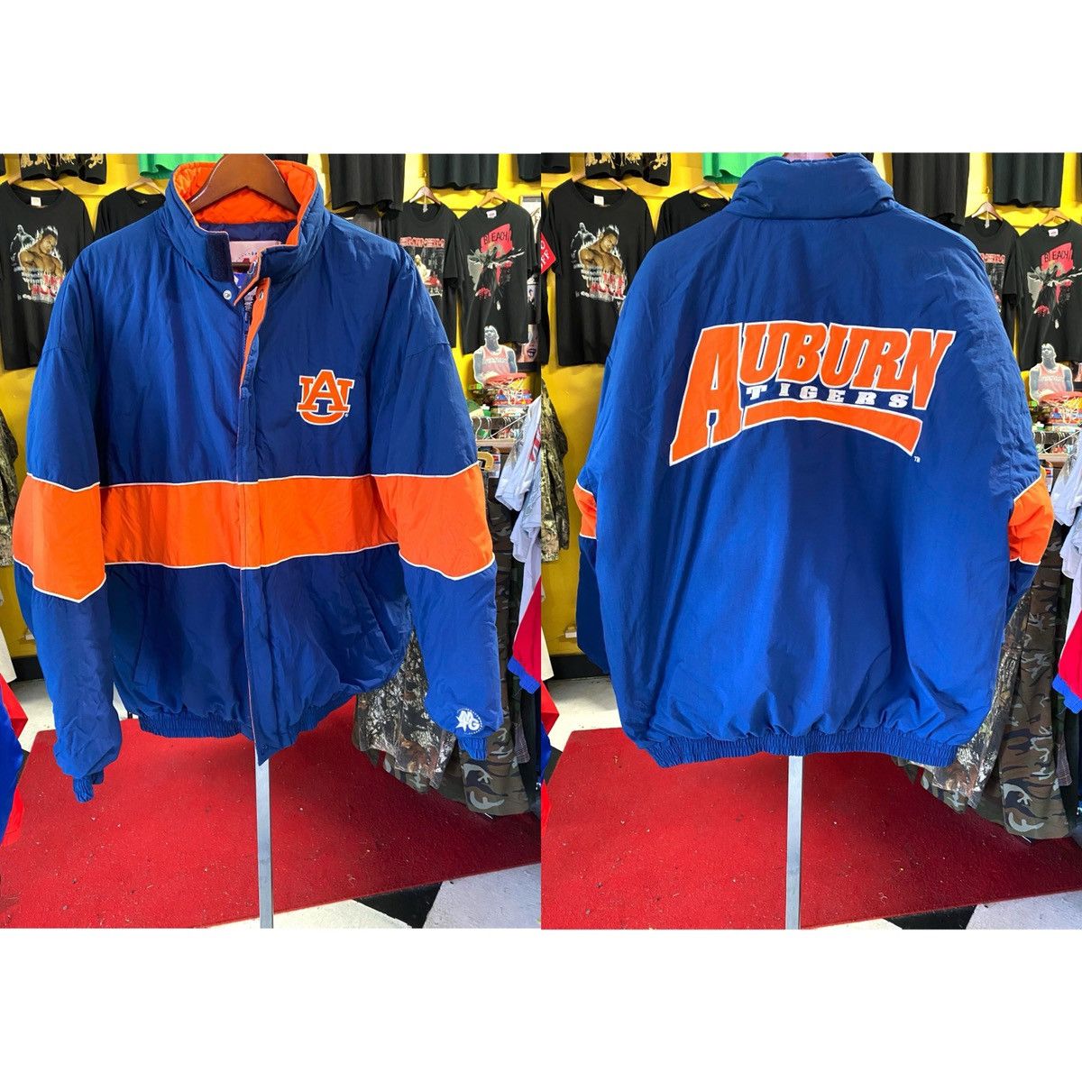 Vintage 90’s Vintage AUBURN TIGERS Puffer Jacket Grailed