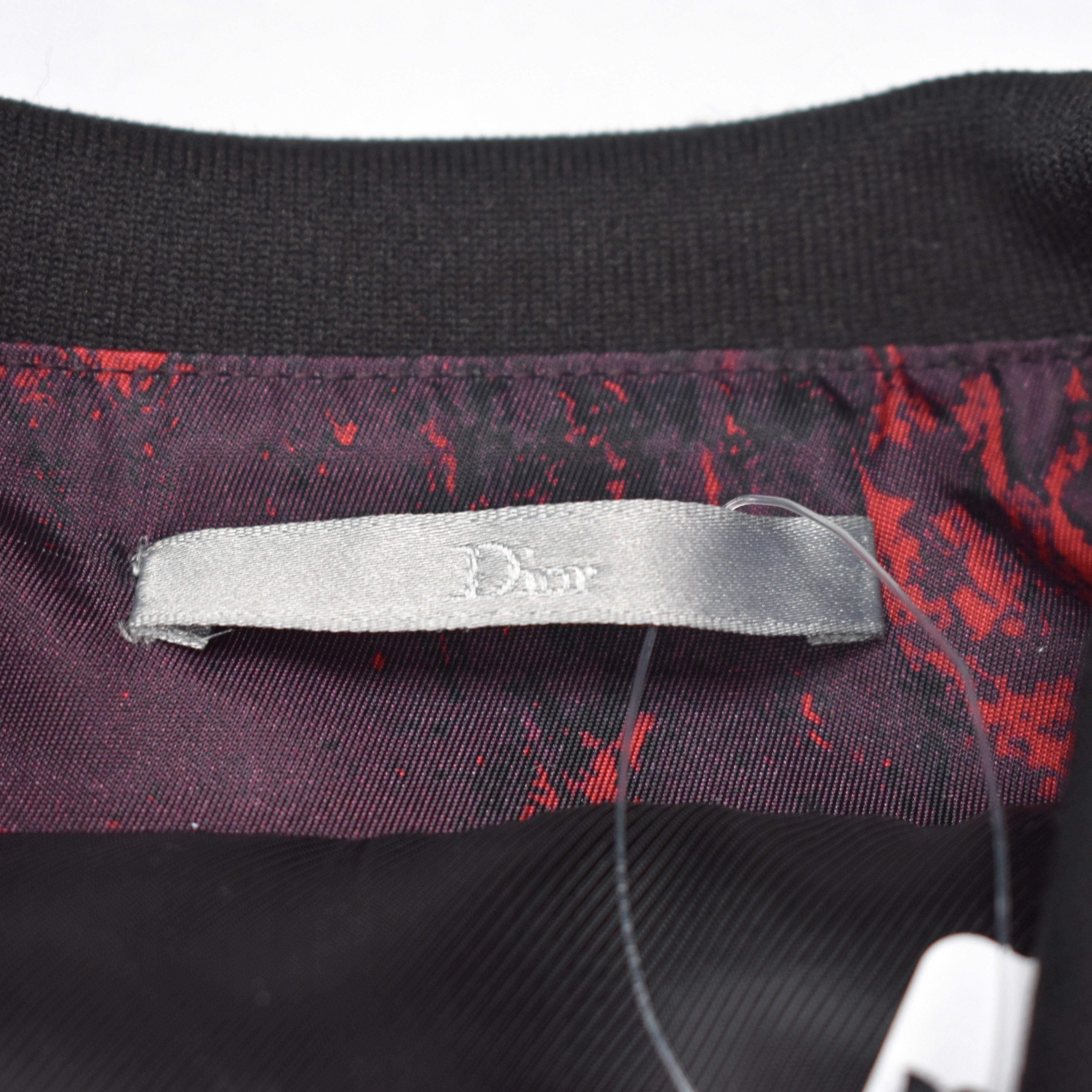 Dior $2k Abstract Print Red Bomber Jacket NWT Size US L / EU 52-54 / 3 - 7 Thumbnail