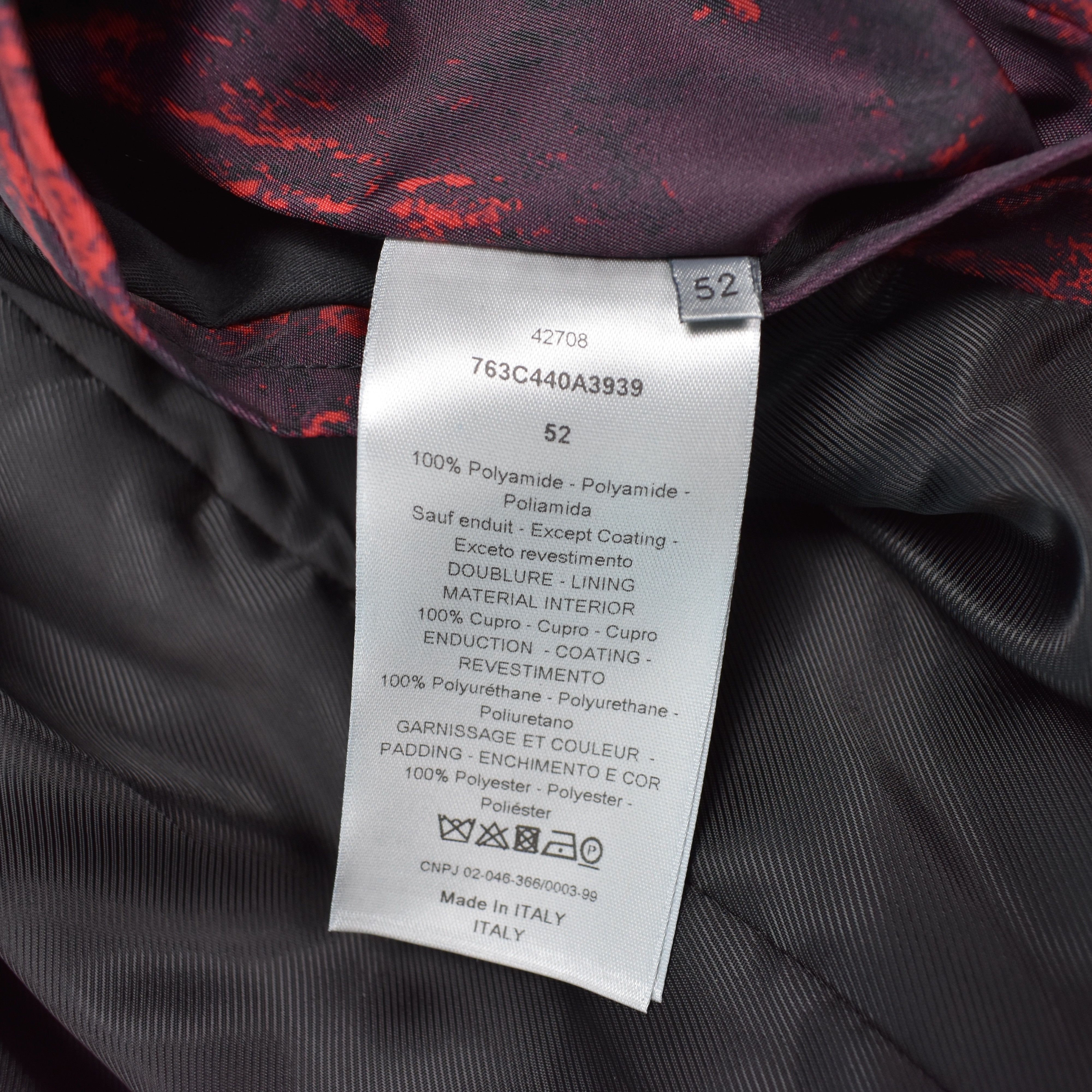 Dior $2k Abstract Print Red Bomber Jacket NWT Size US L / EU 52-54 / 3 - 12 Thumbnail