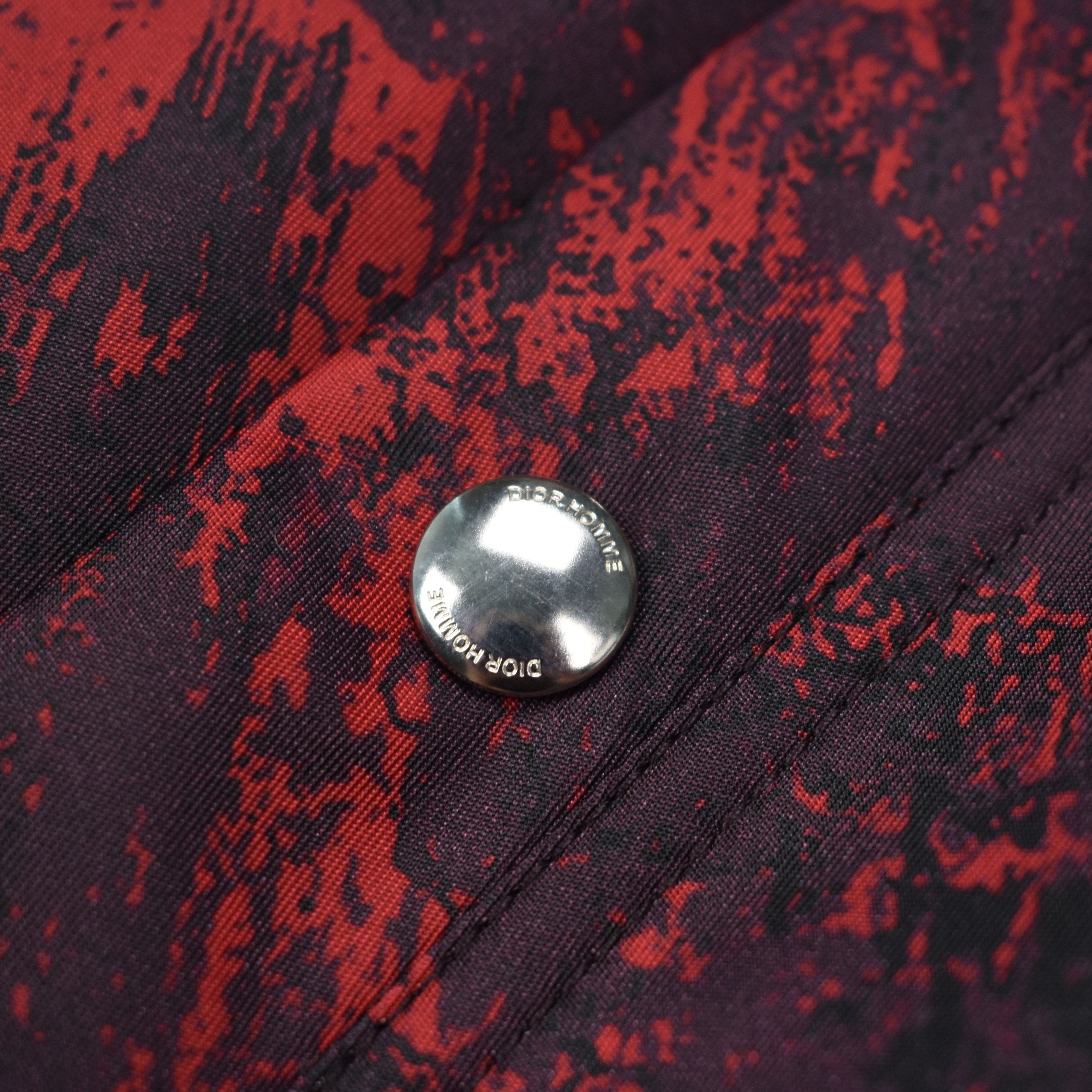 Dior $2k Abstract Print Red Bomber Jacket NWT Size US L / EU 52-54 / 3 - 9 Thumbnail