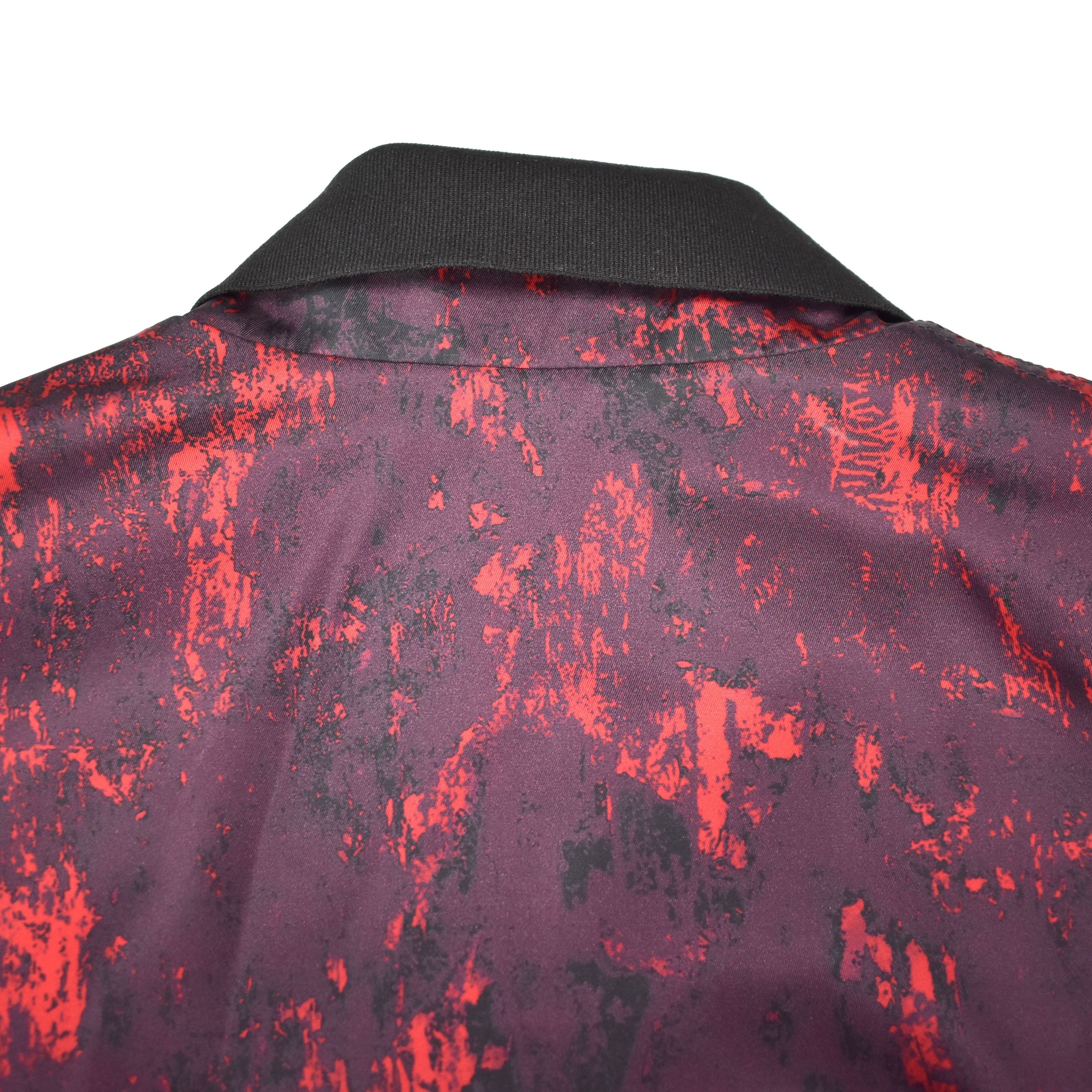 Dior $2k Abstract Print Red Bomber Jacket NWT Size US L / EU 52-54 / 3 - 13 Thumbnail