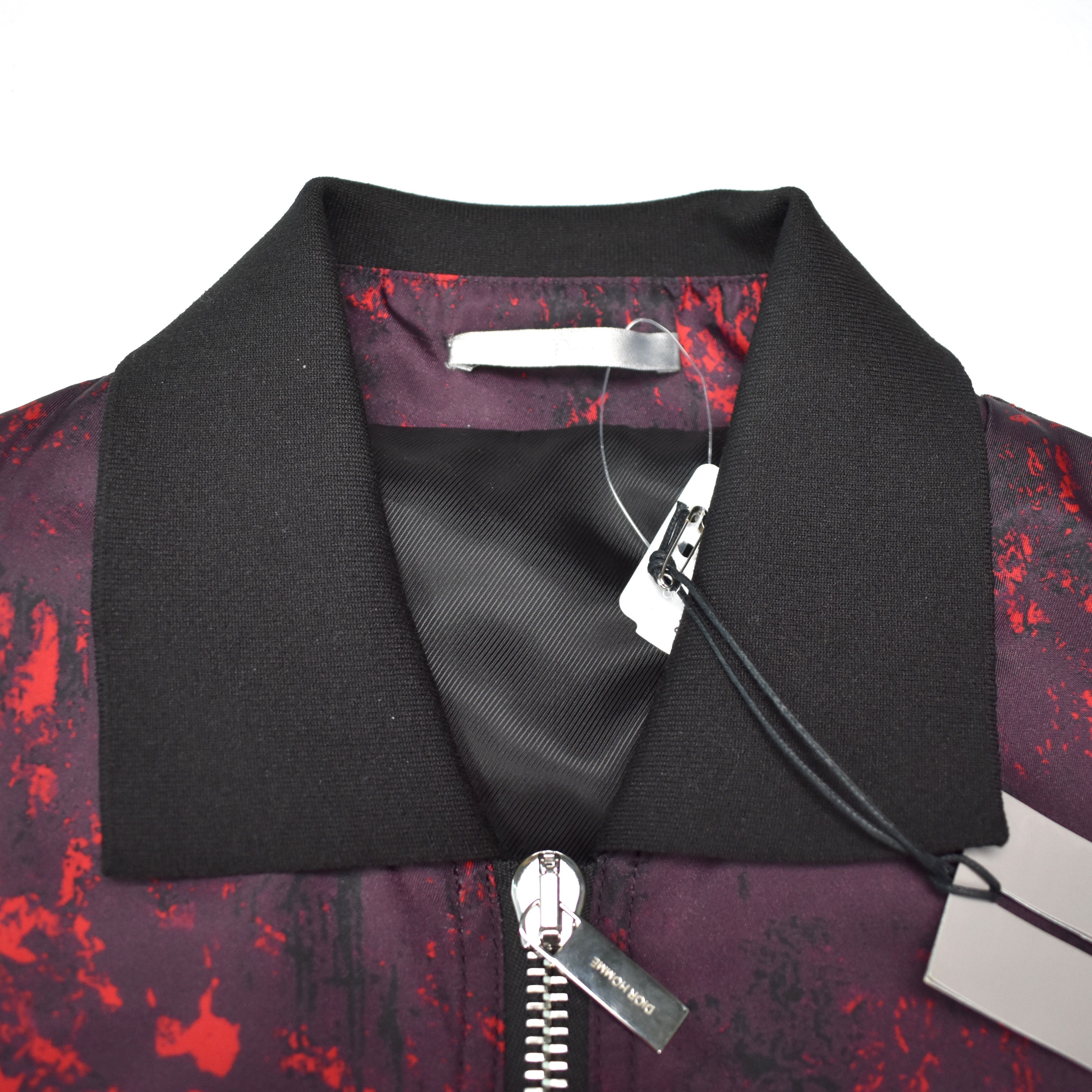 Dior $2k Abstract Print Red Bomber Jacket NWT Size US L / EU 52-54 / 3 - 4 Thumbnail