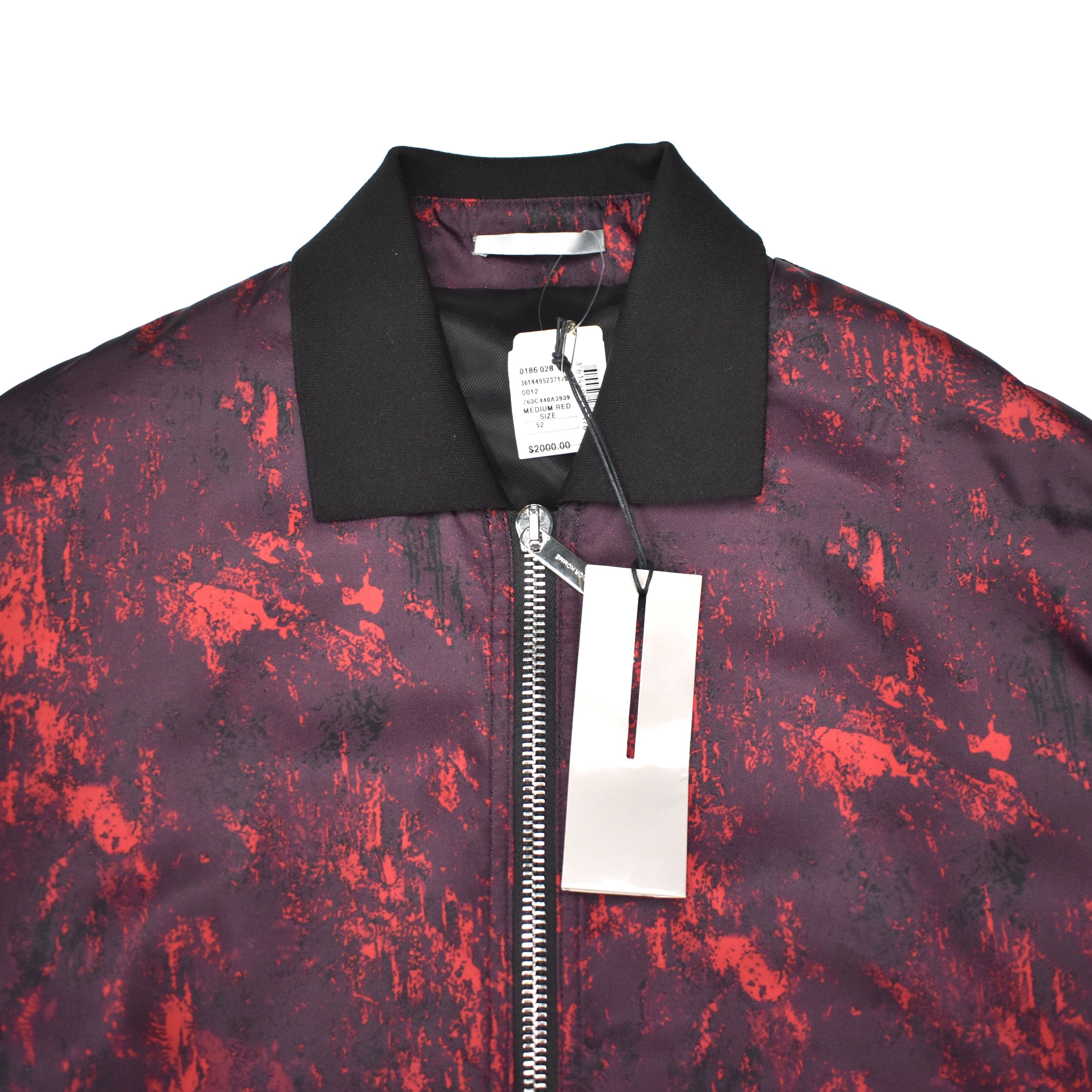 Dior $2k Abstract Print Red Bomber Jacket NWT Size US L / EU 52-54 / 3 - 2 Thumbnail