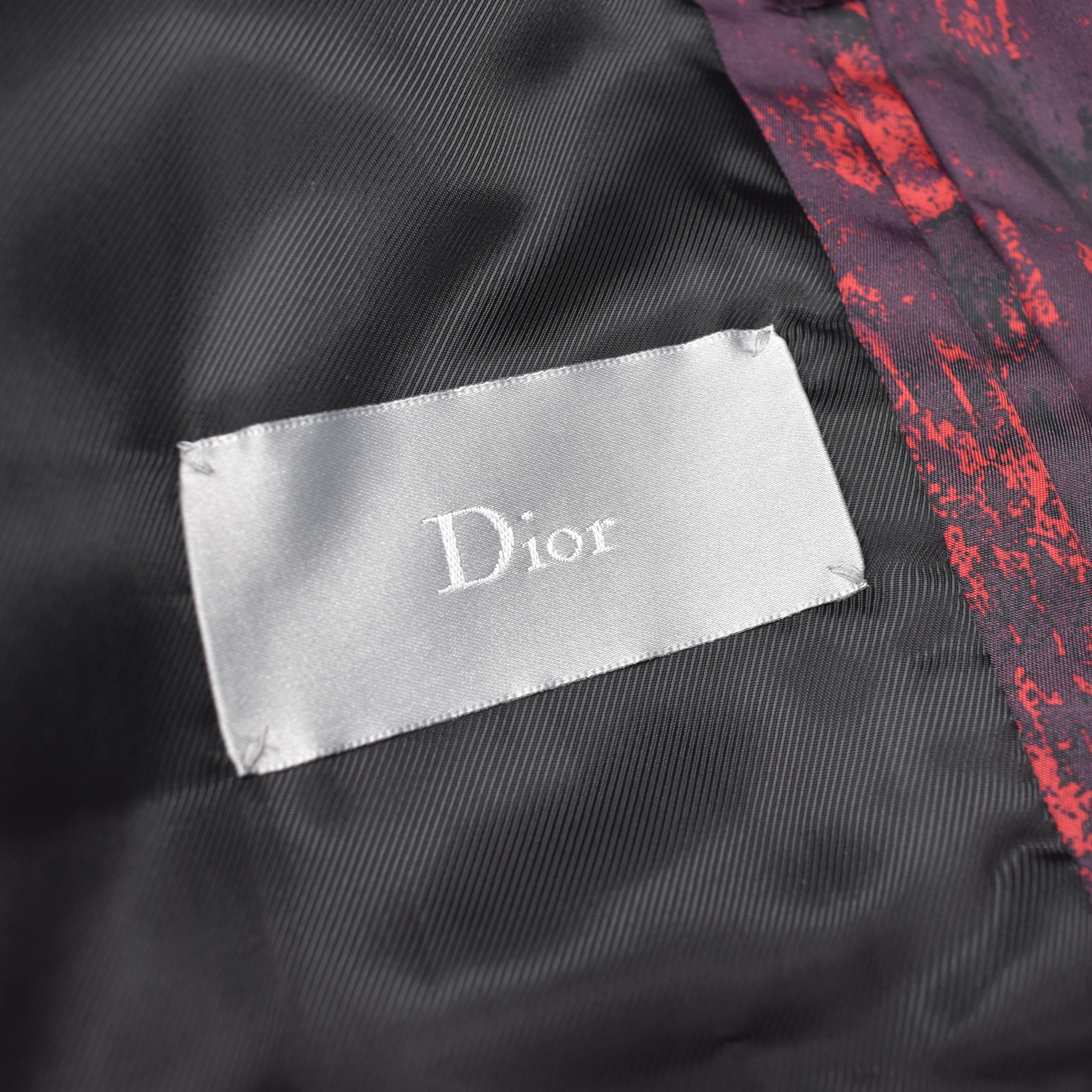 Dior $2k Abstract Print Red Bomber Jacket NWT Size US L / EU 52-54 / 3 - 6 Thumbnail