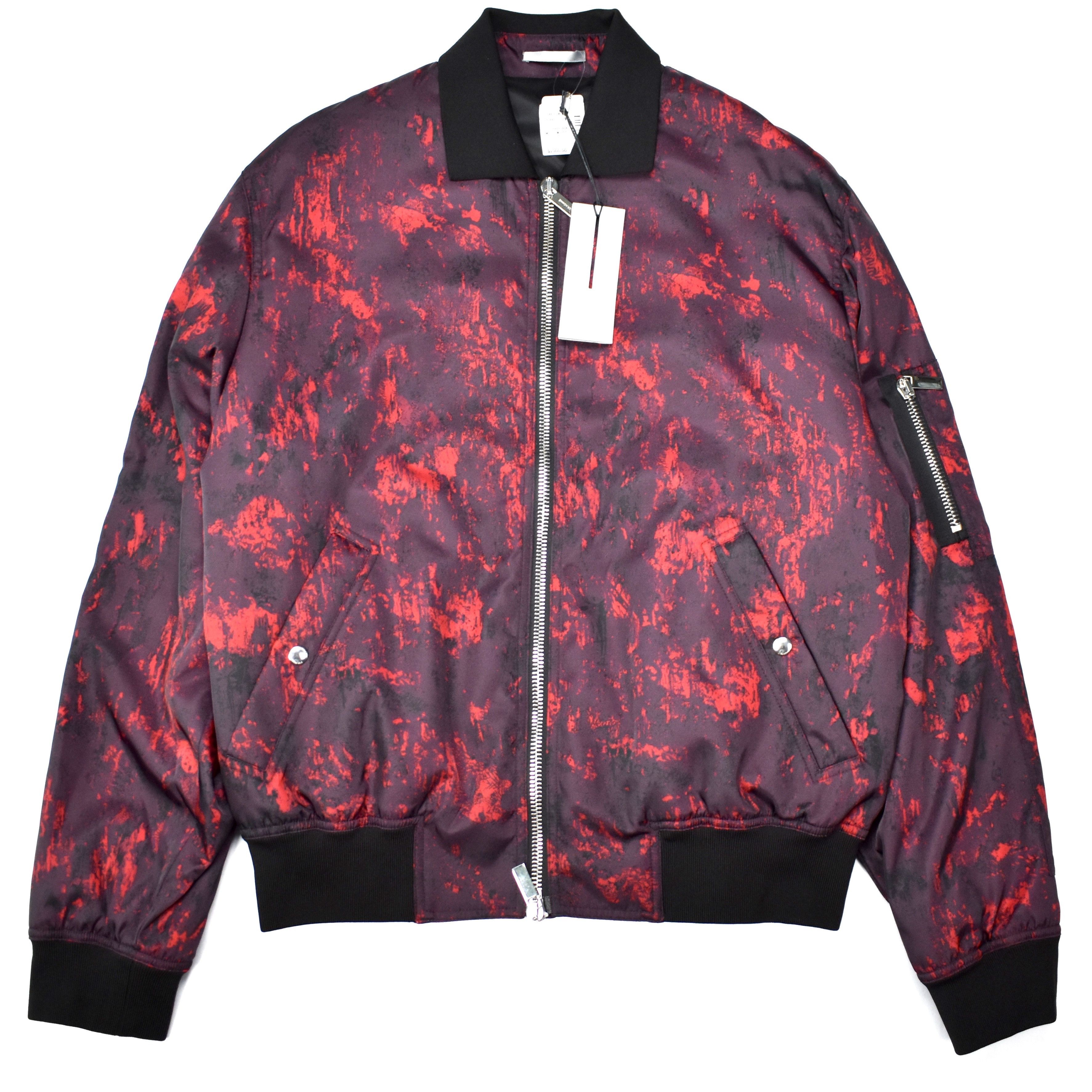 Dior $2k Abstract Print Red Bomber Jacket NWT Size US L / EU 52-54 / 3 - 1 Thumbnail