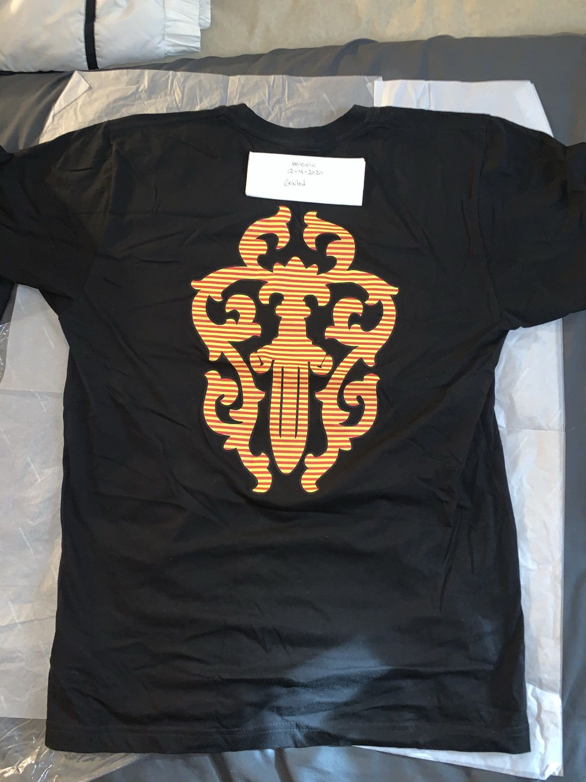Chrome Hearts Chrome Hearts Orange Hairy Dagger Black Tee Size US L / EU 52-54 / 3 - 2 Thumbnail