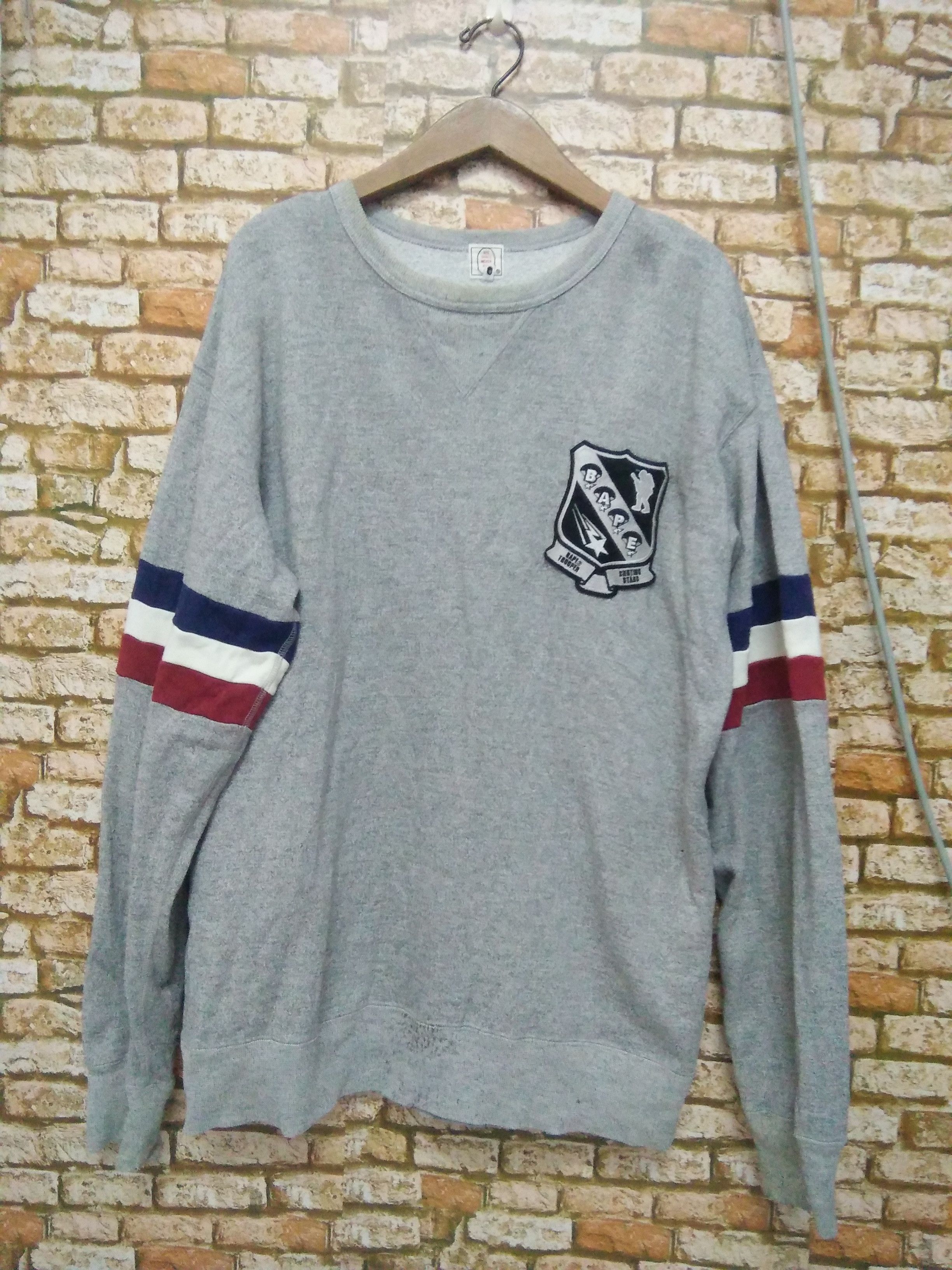 Bape × Vintage BAPE TROOPER CREWNECK Size US XL / EU 56 / 4 - 1 Thumbnail