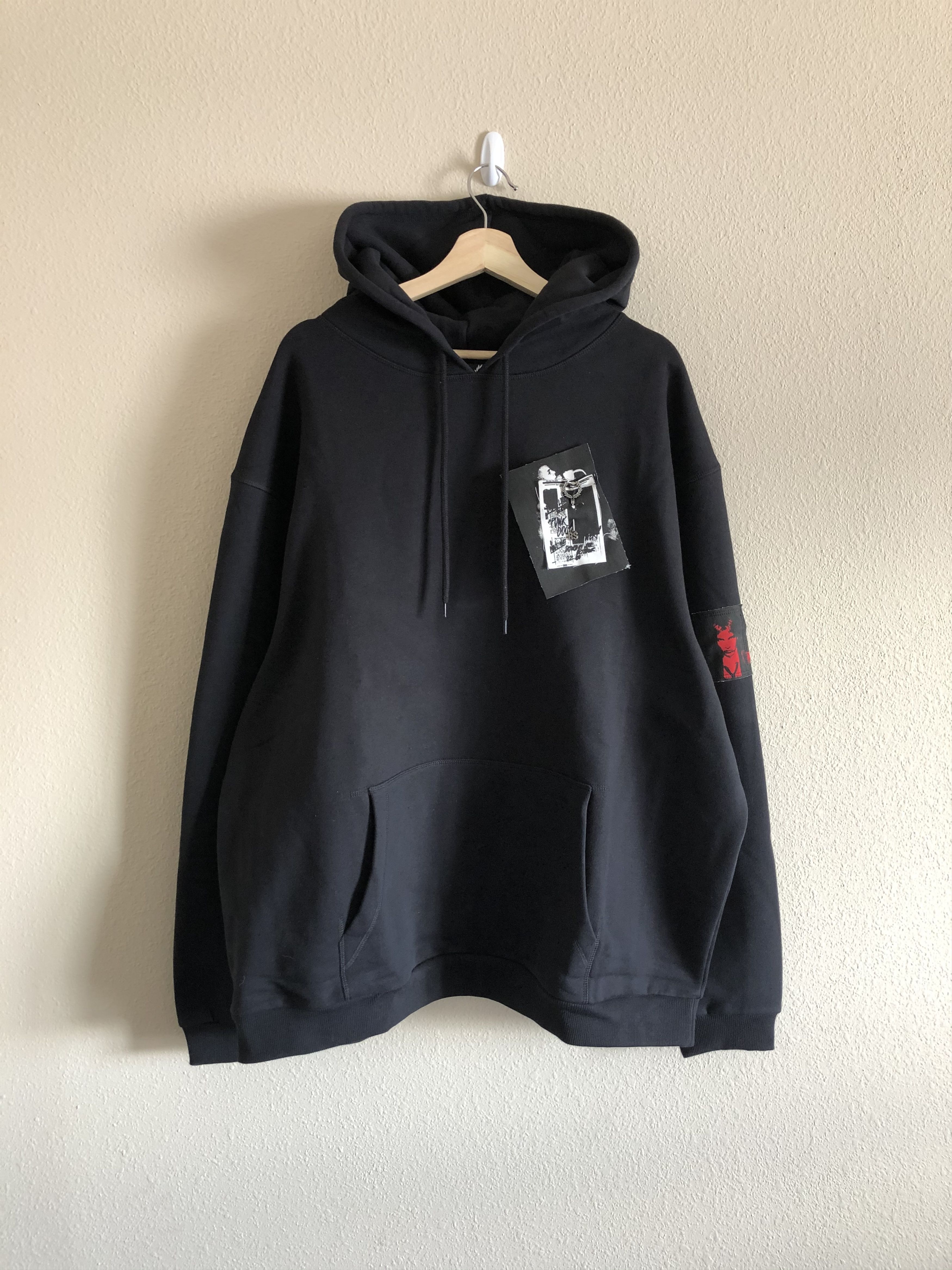 Fred Perry x Raf Simons Embroidered Oversized Polo Black