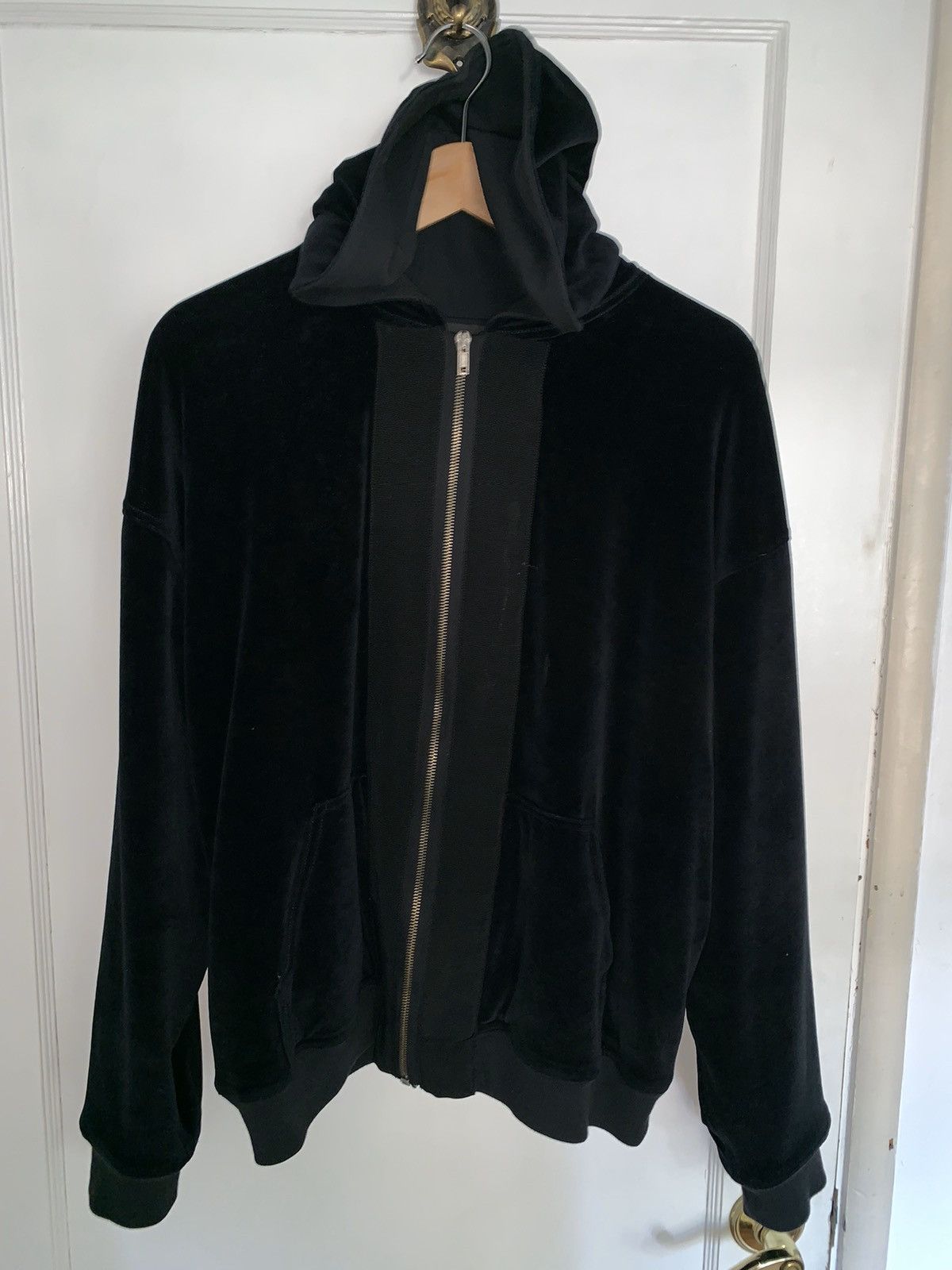 Haider Ackermann Haider Ackermann Double Layered Velvet Hoodie Size US M / EU 48-50 / 2 - 1 Thumbnail