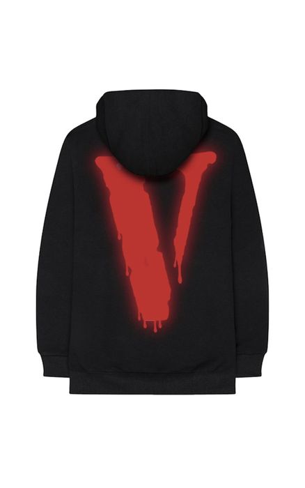 Vlone Vlone Bad Habits Nav Hoodie Black SZ XL Grailed