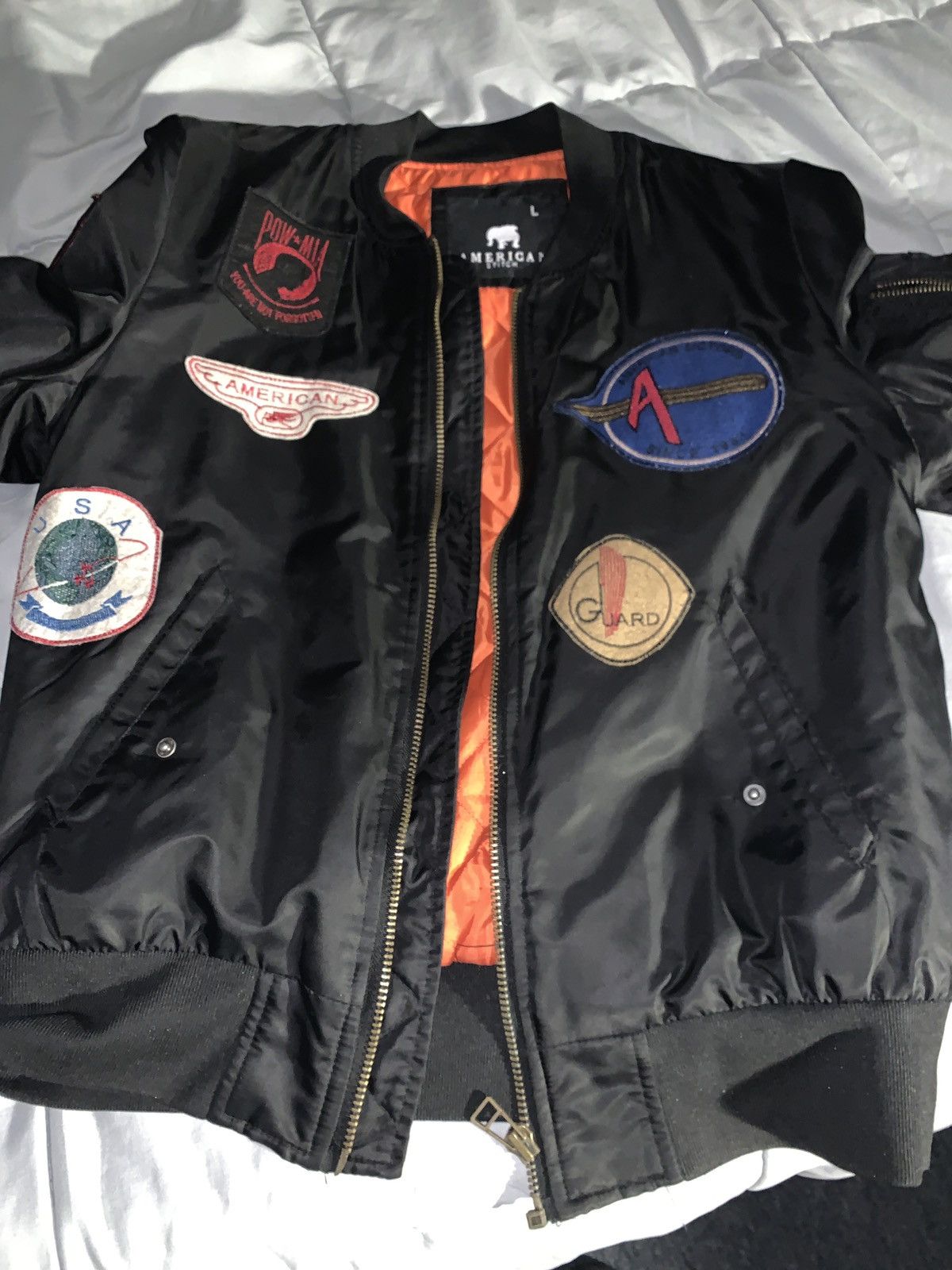 American stitch outlet bomber jacket