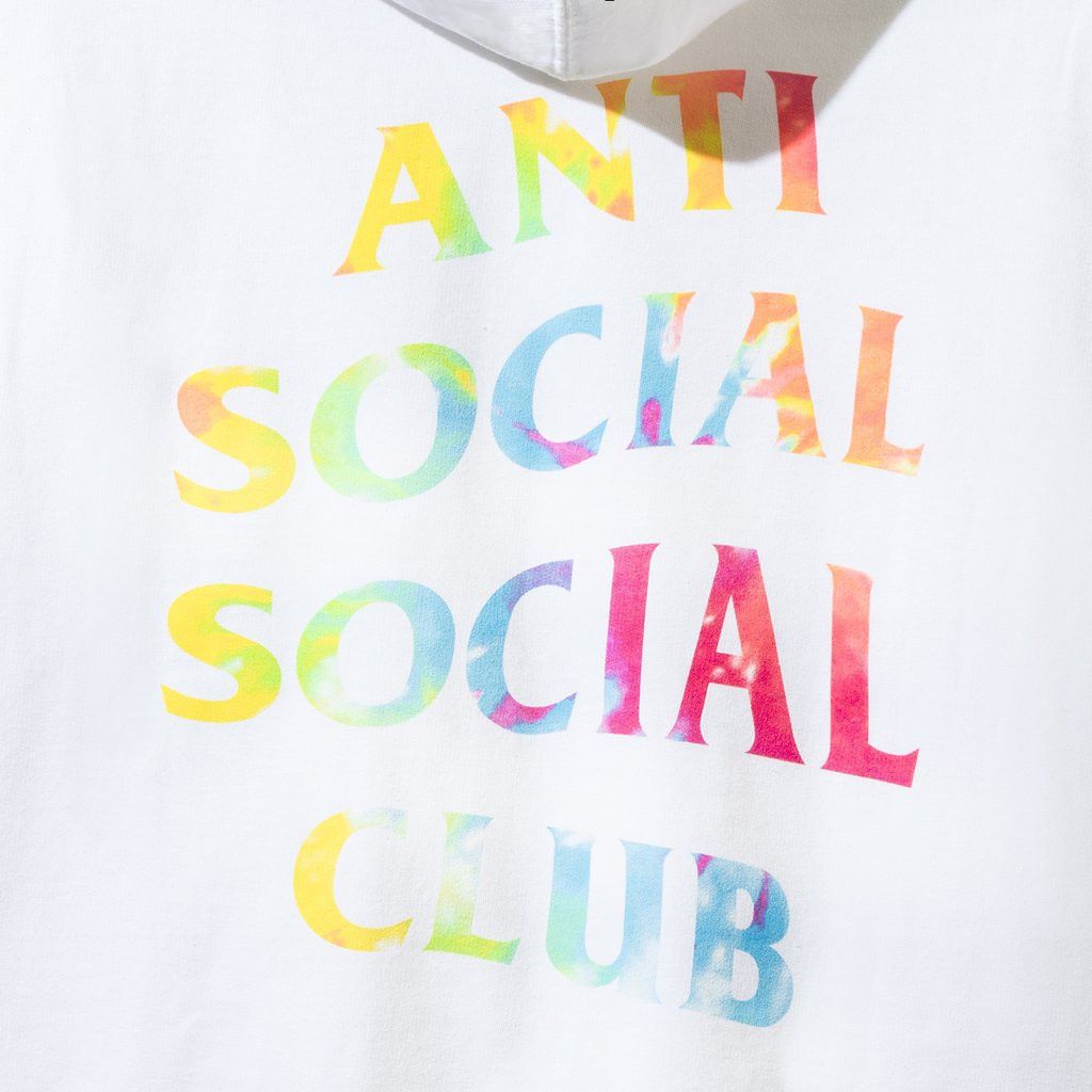 Anti Social Social Club DS Rainbow ASSC Thai Dye white Hoodie FTP FOG BAPE KITH KAWS Size US XL / EU 56 / 4 - 3 Thumbnail