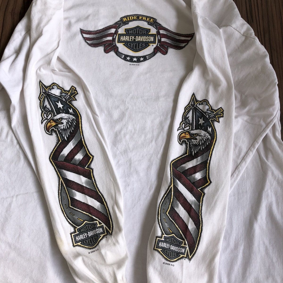 Harley Davidson × Vintage Vintage Harley Davidson Sweatshirt Size US XL / EU 56 / 4 - 2 Thumbnail