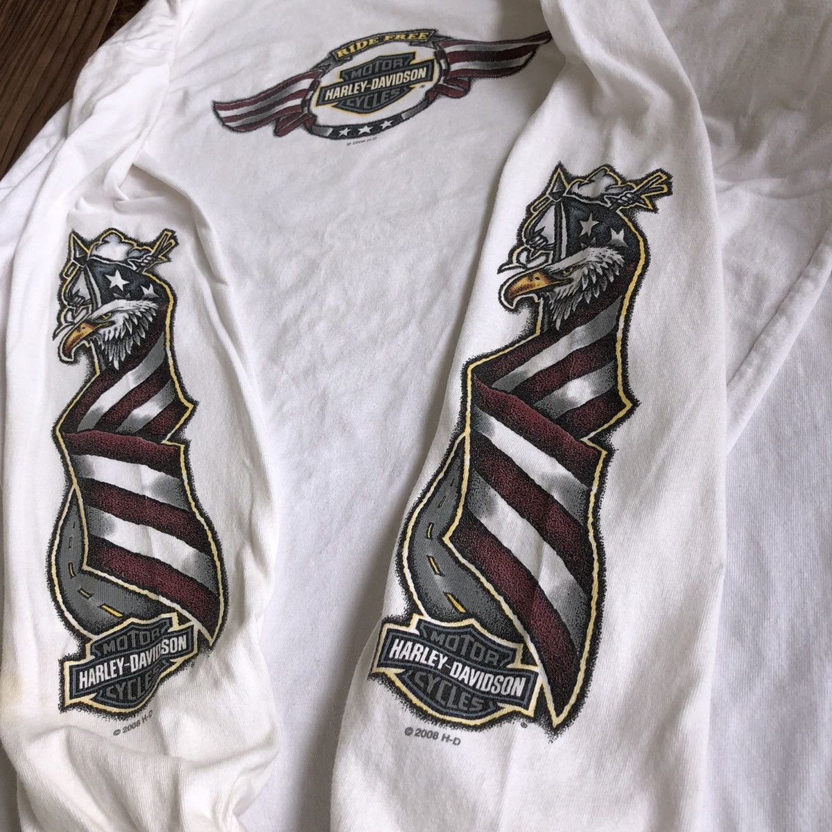 Harley Davidson × Vintage Vintage Harley Davidson Sweatshirt Size US XL / EU 56 / 4 - 4 Thumbnail