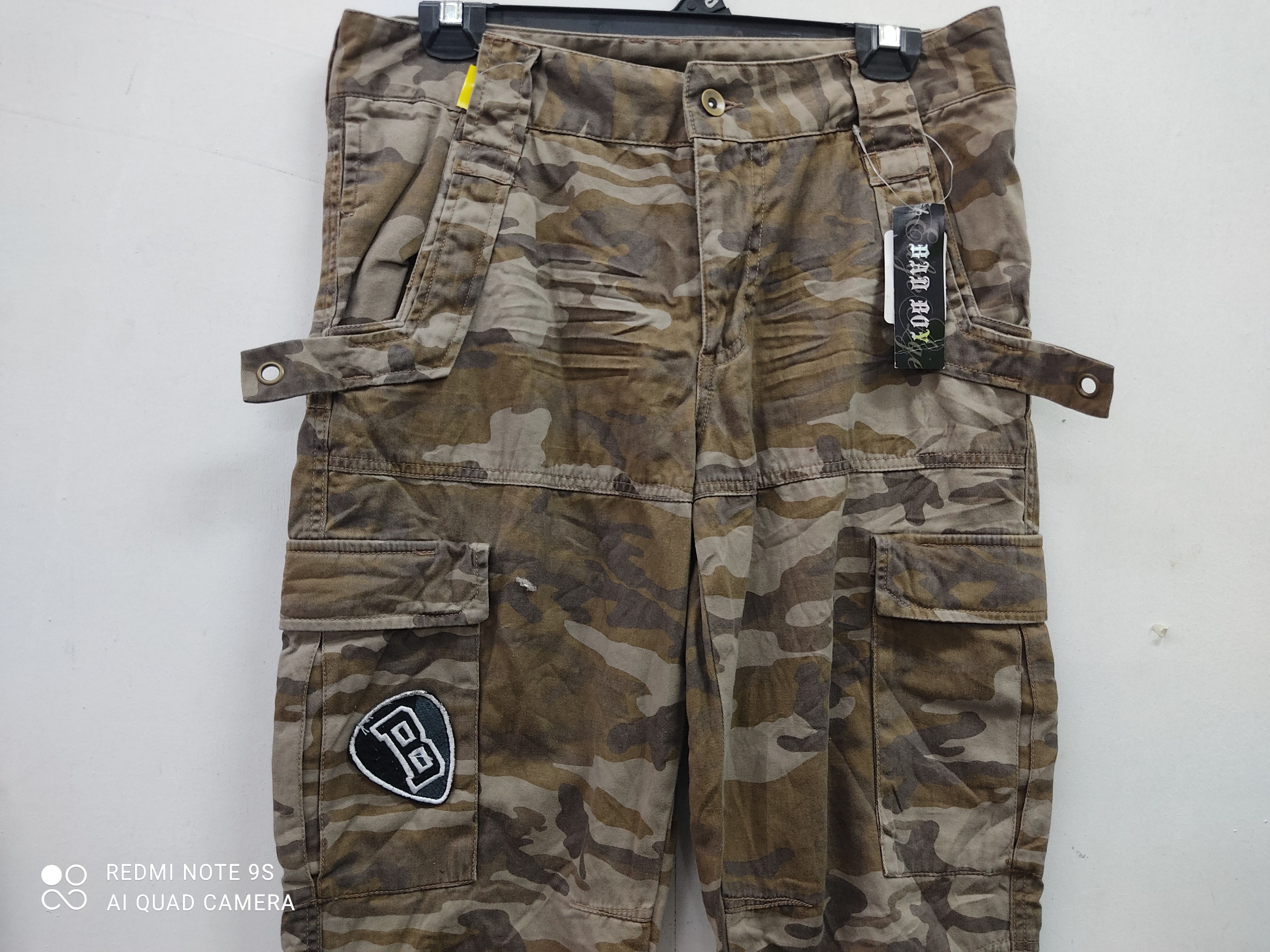 Japanese Brand Bad Boy Camo Multipocket Utility Cargo Pants Size US 32 / EU 48 - 2 Thumbnail