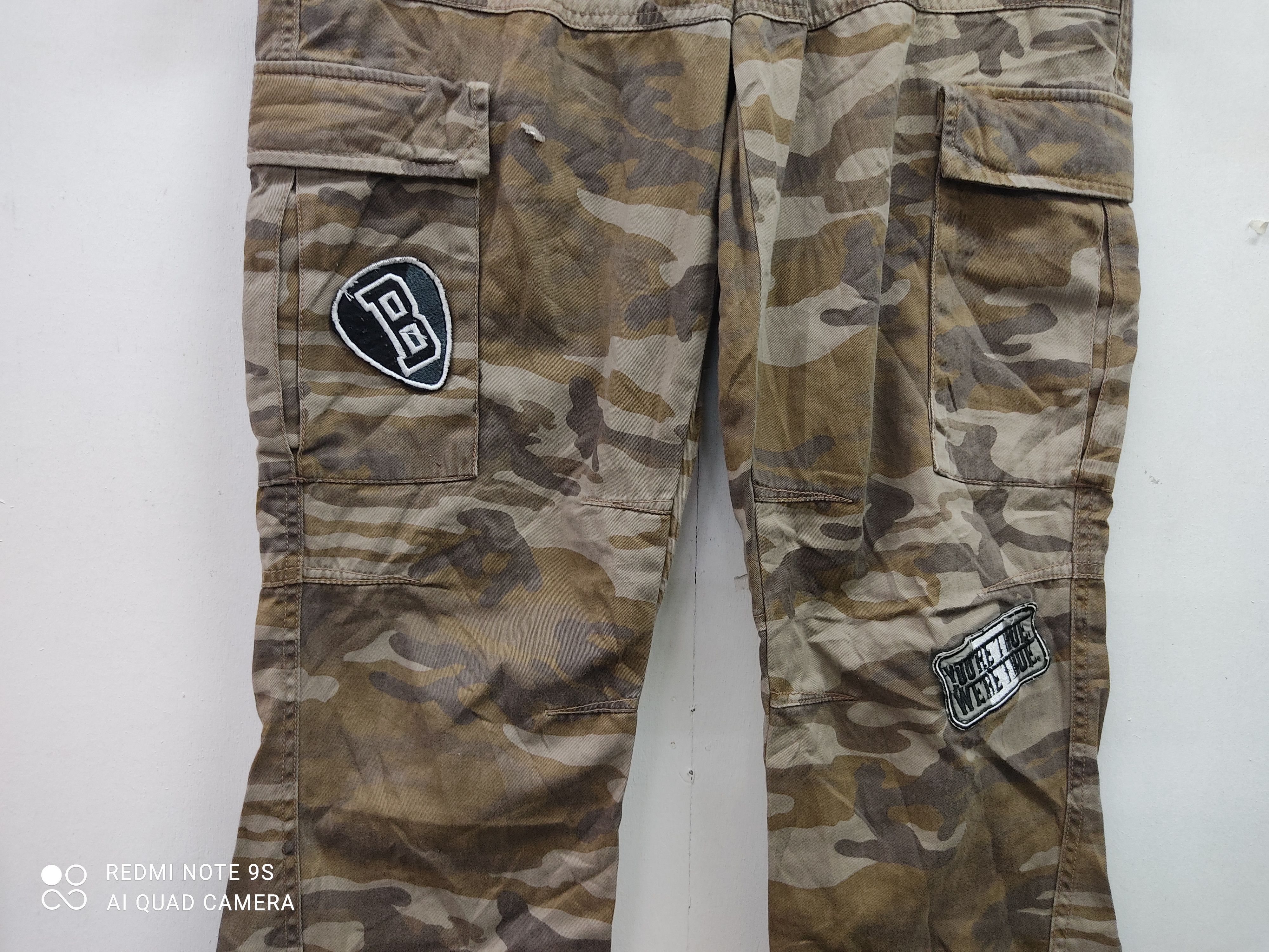 Japanese Brand Bad Boy Camo Multipocket Utility Cargo Pants Size US 32 / EU 48 - 3 Thumbnail
