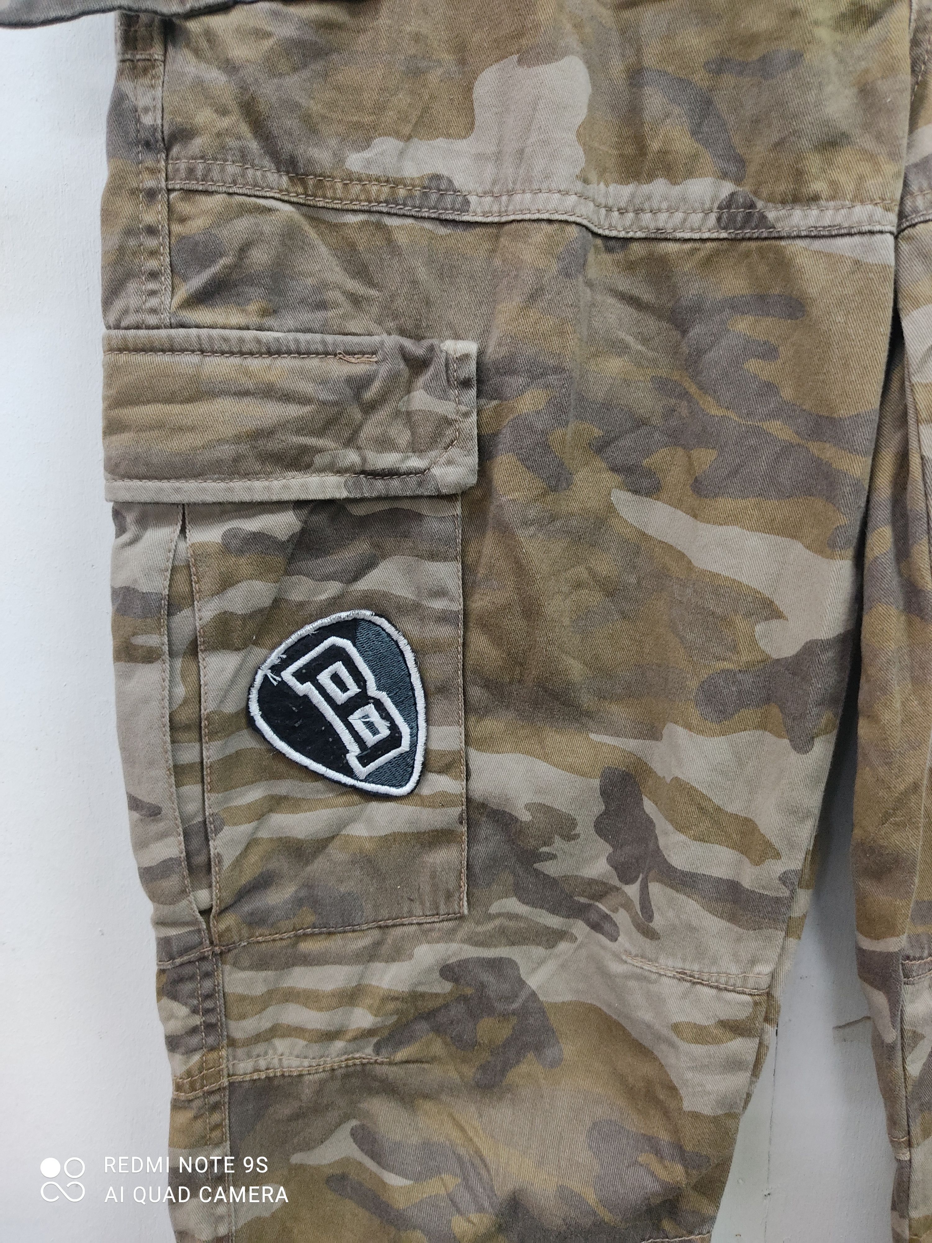 Japanese Brand Bad Boy Camo Multipocket Utility Cargo Pants Size US 32 / EU 48 - 8 Thumbnail