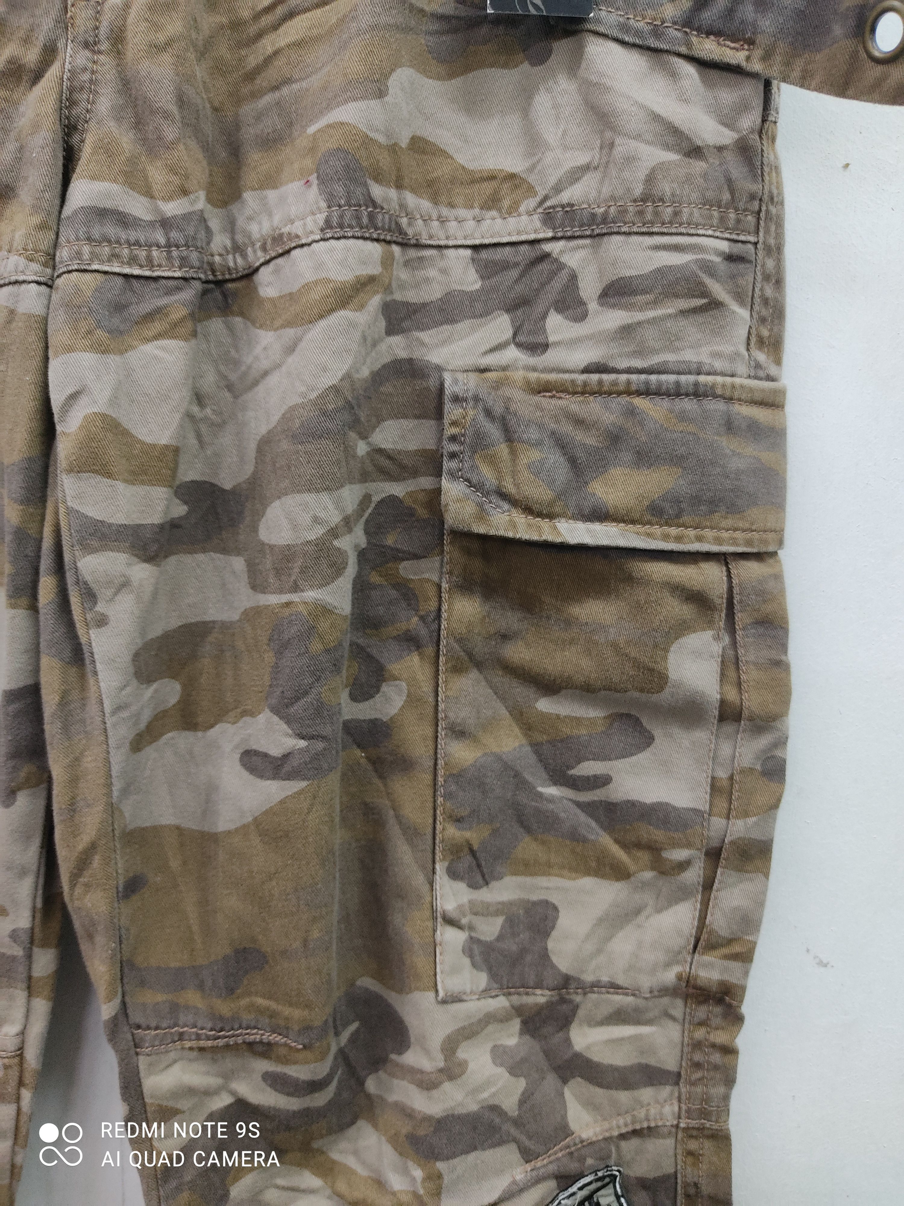 Japanese Brand Bad Boy Camo Multipocket Utility Cargo Pants Size US 32 / EU 48 - 7 Thumbnail