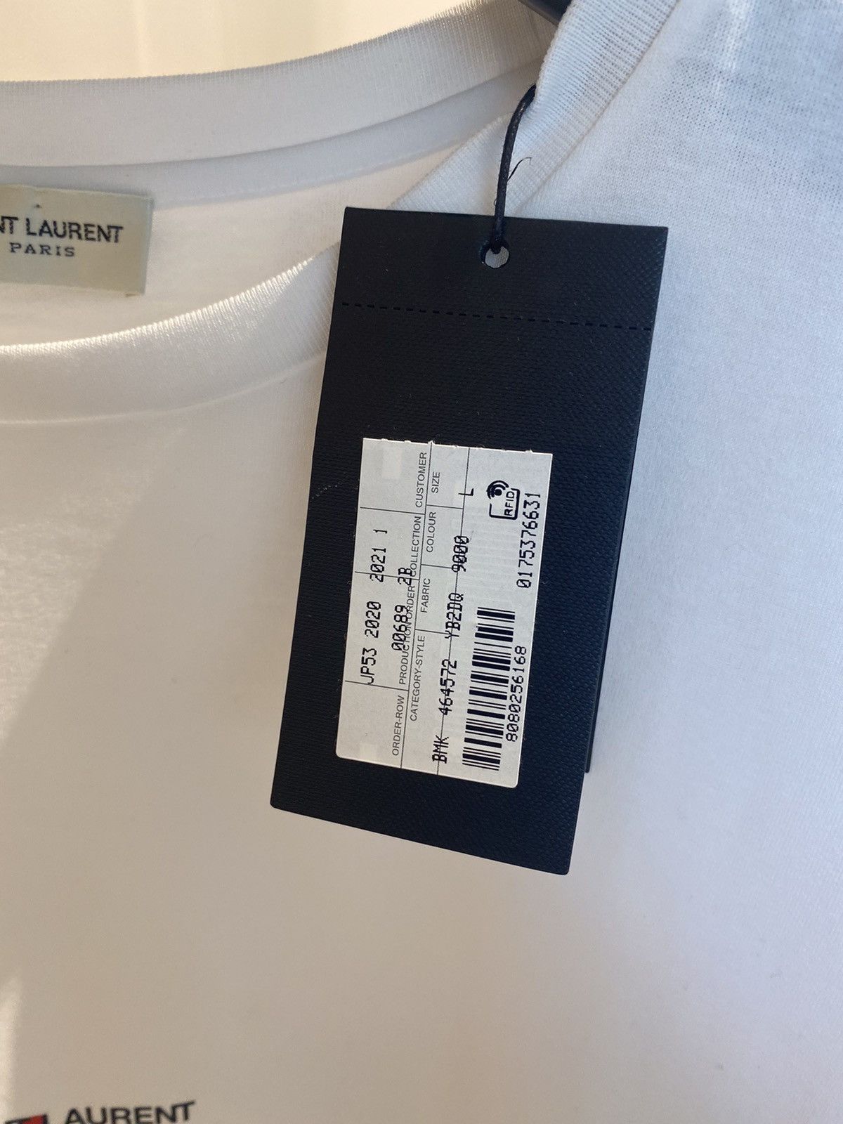 Saint Laurent Paris Saint Laurent Logo T-Shirt Size US L / EU 52-54 / 3 - 6 Thumbnail