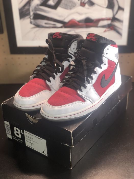 J cole jordan hot sale 1 carmine