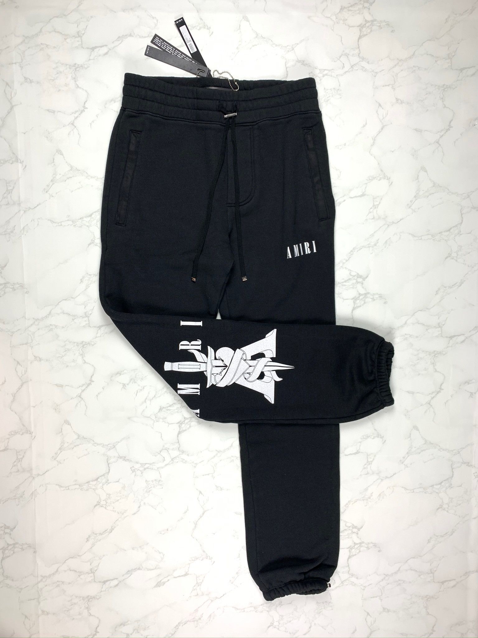 Amiri 55 OFF SALE Amiri Black Dagger Sweatpants Grailed