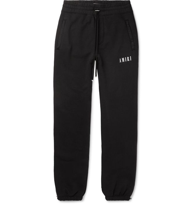 Amiri AMIRI HIBISCUS LOGO SWEATPANTS Black Jogger Sweatpants Size