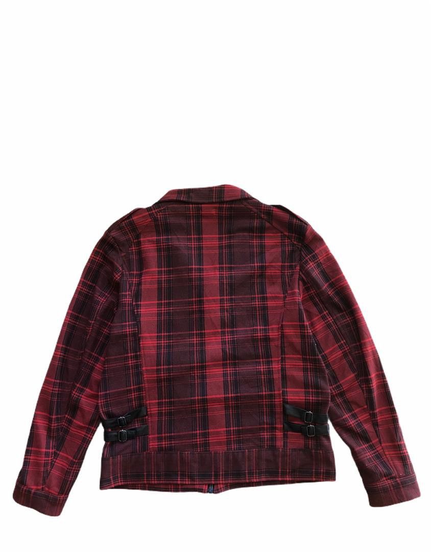 Japanese Brand Awesome Tartan Red Punk Style Streetwear Rebel Size US M / EU 48-50 / 2 - 3 Thumbnail