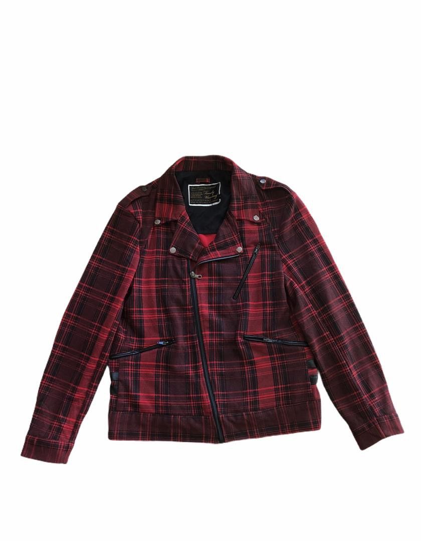 Japanese Brand Awesome Tartan Red Punk Style Streetwear Rebel Size US M / EU 48-50 / 2 - 5 Thumbnail