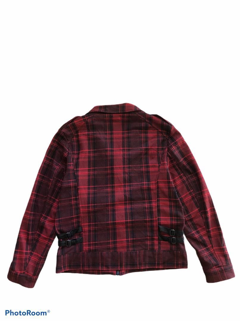 Japanese Brand Awesome Tartan Red Punk Style Streetwear Rebel Size US M / EU 48-50 / 2 - 4 Thumbnail