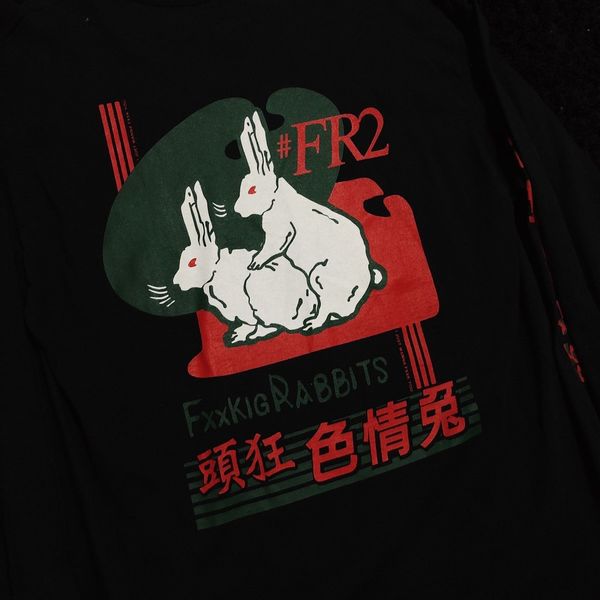 豪華で新しい FR2 FXXKING RABBITS DEATH PERIOD L/S - トップス