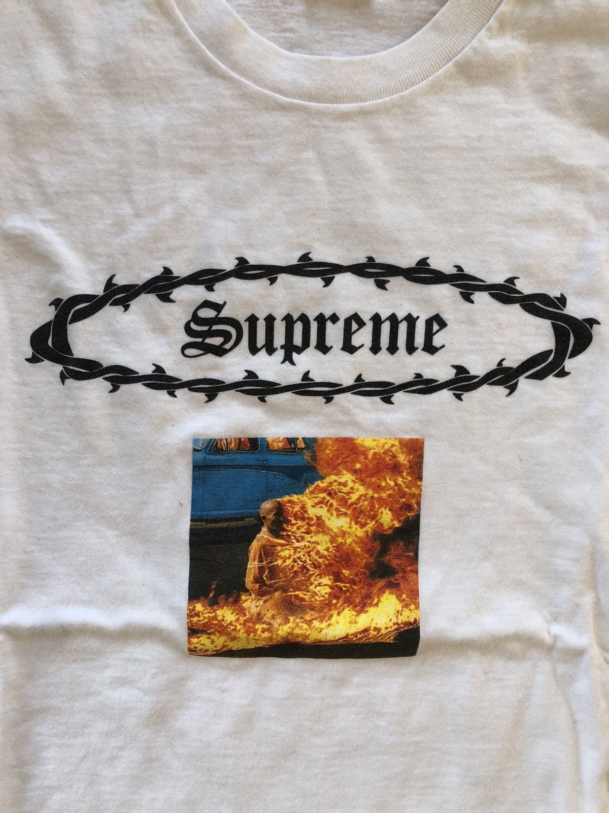 Supreme Fashion Supreme Monk Shirt Hot Supreme Burning Man Tee 