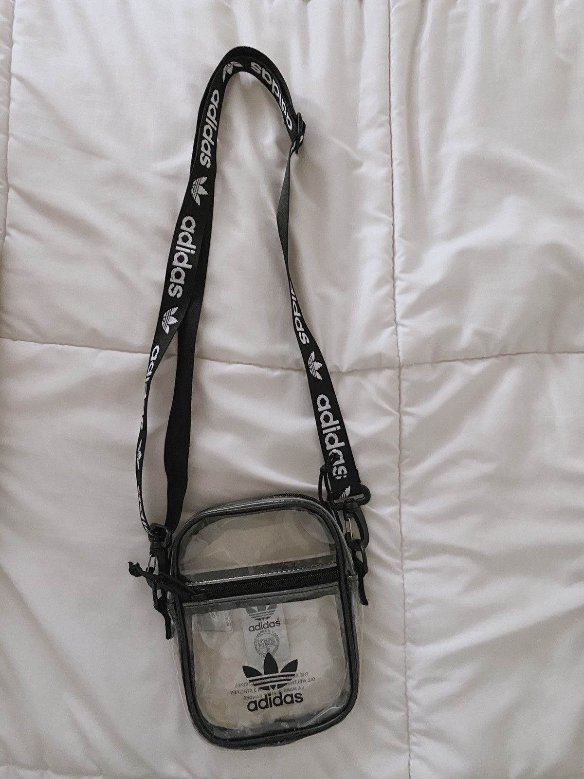 Adidas shoulder bag clear best sale