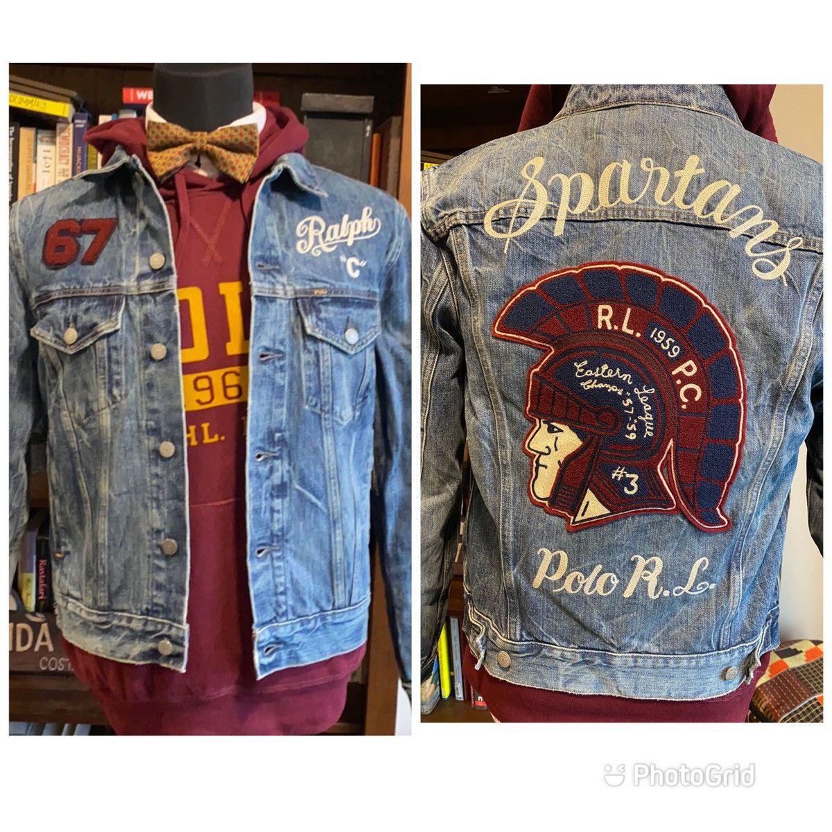 Polo Ralph Lauren NWT Polo Ralph Lauren Spartan Patch Denim Jacket Grailed